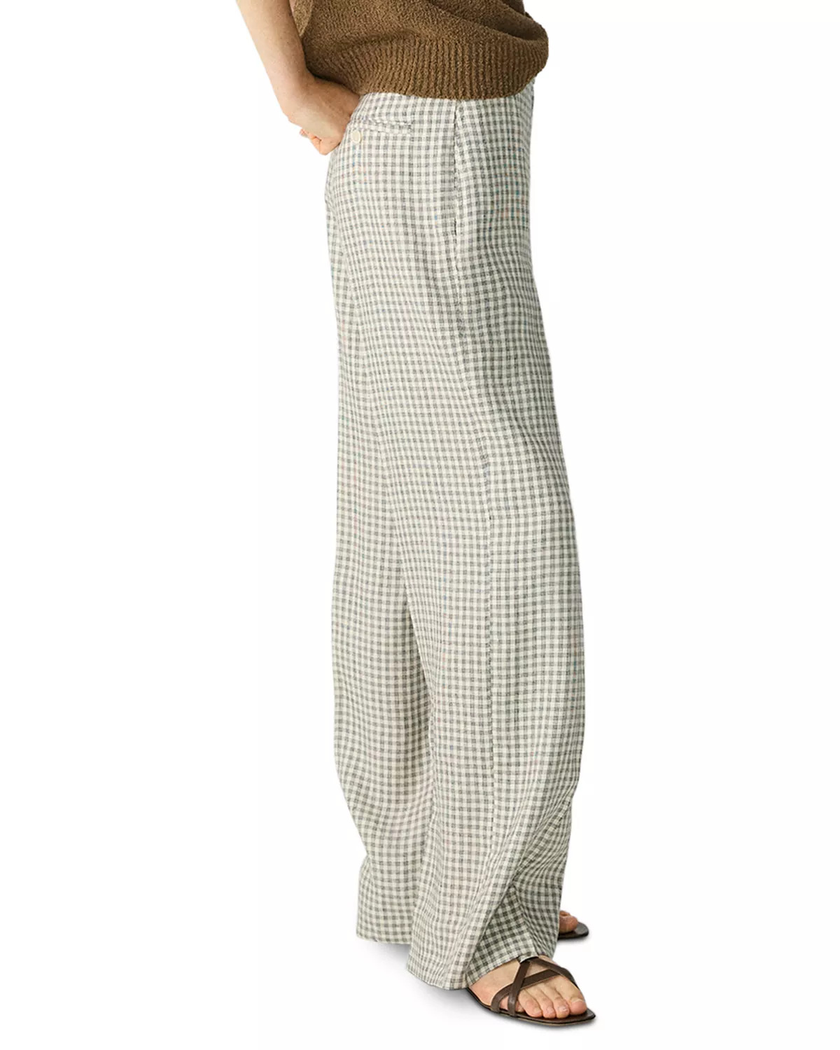 Linen Blend Pants - 5