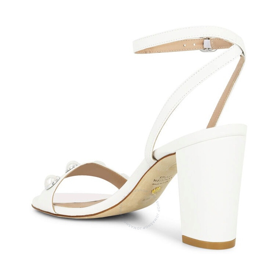 Stuart Weitzman Nearlybare Portia 85 Leather Sandals - 4
