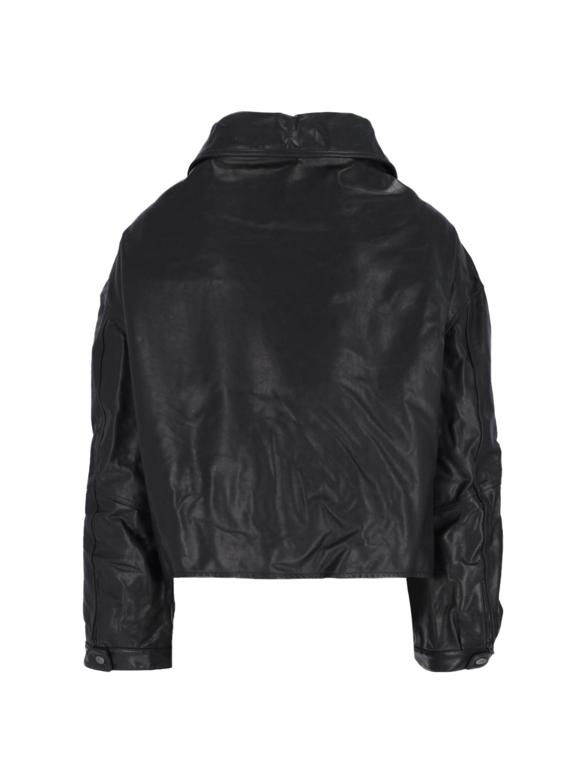 LEATHER ZIP JACKET - 2