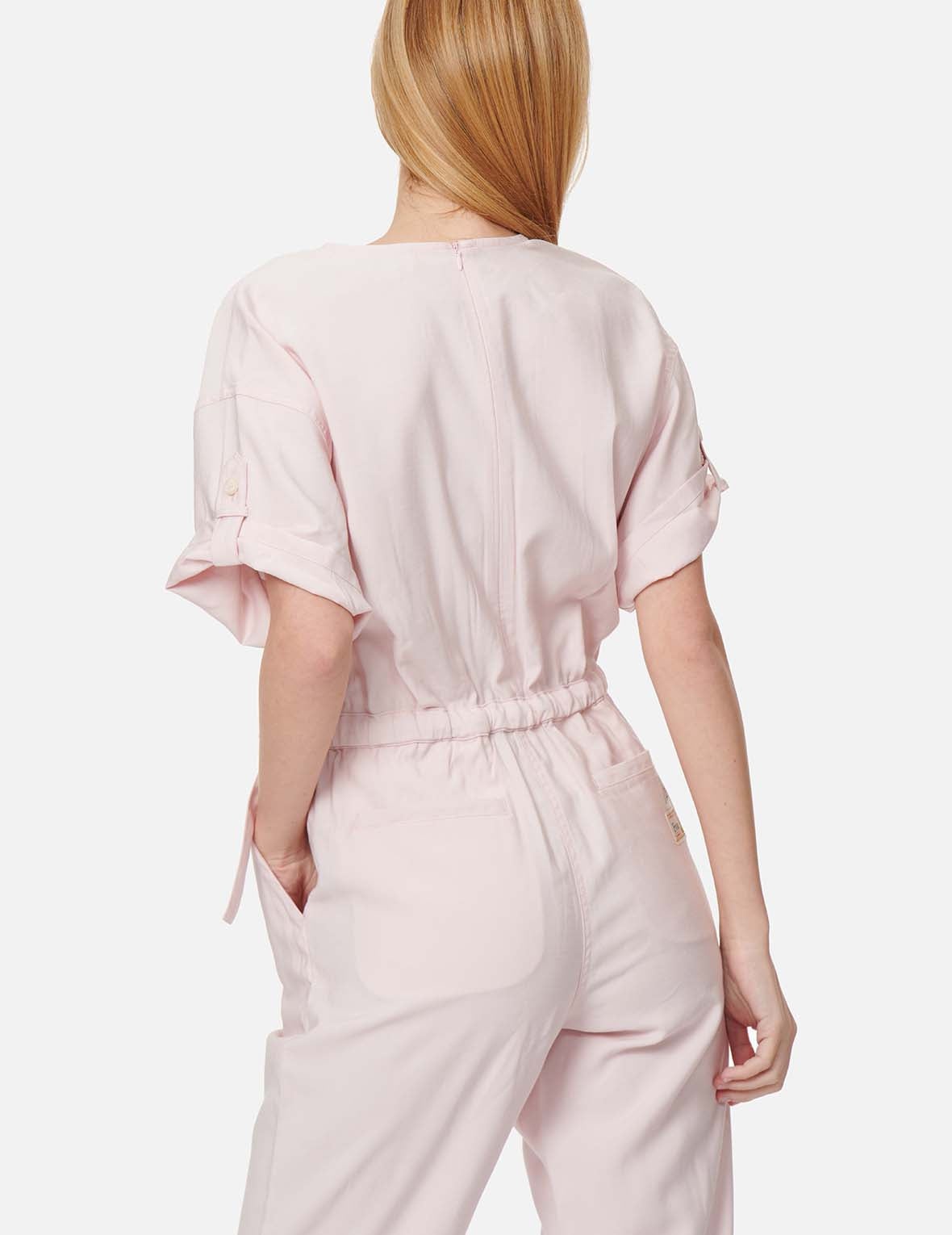 Seagull Embroidery Wrapped Jumpsuit - 4