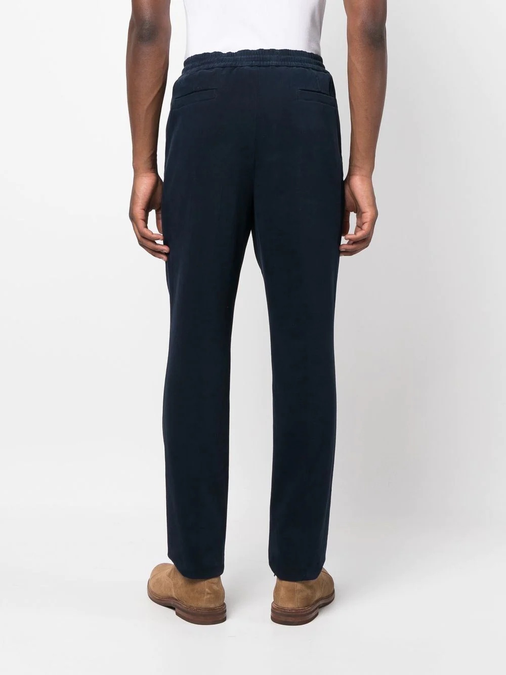 drawstring-fastening chinos - 4