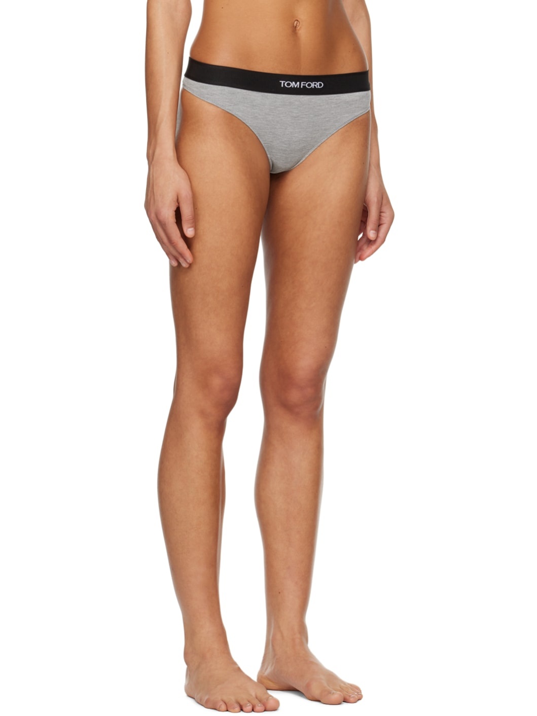 Gray Signature Thong - 2