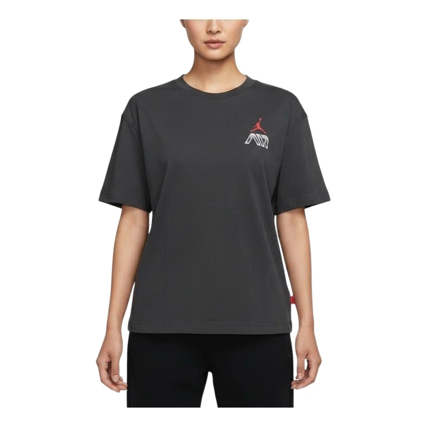 (WMNS) Jordan Flight Graphic T-Shirt 'Off Noir' IM7133-045 - 1