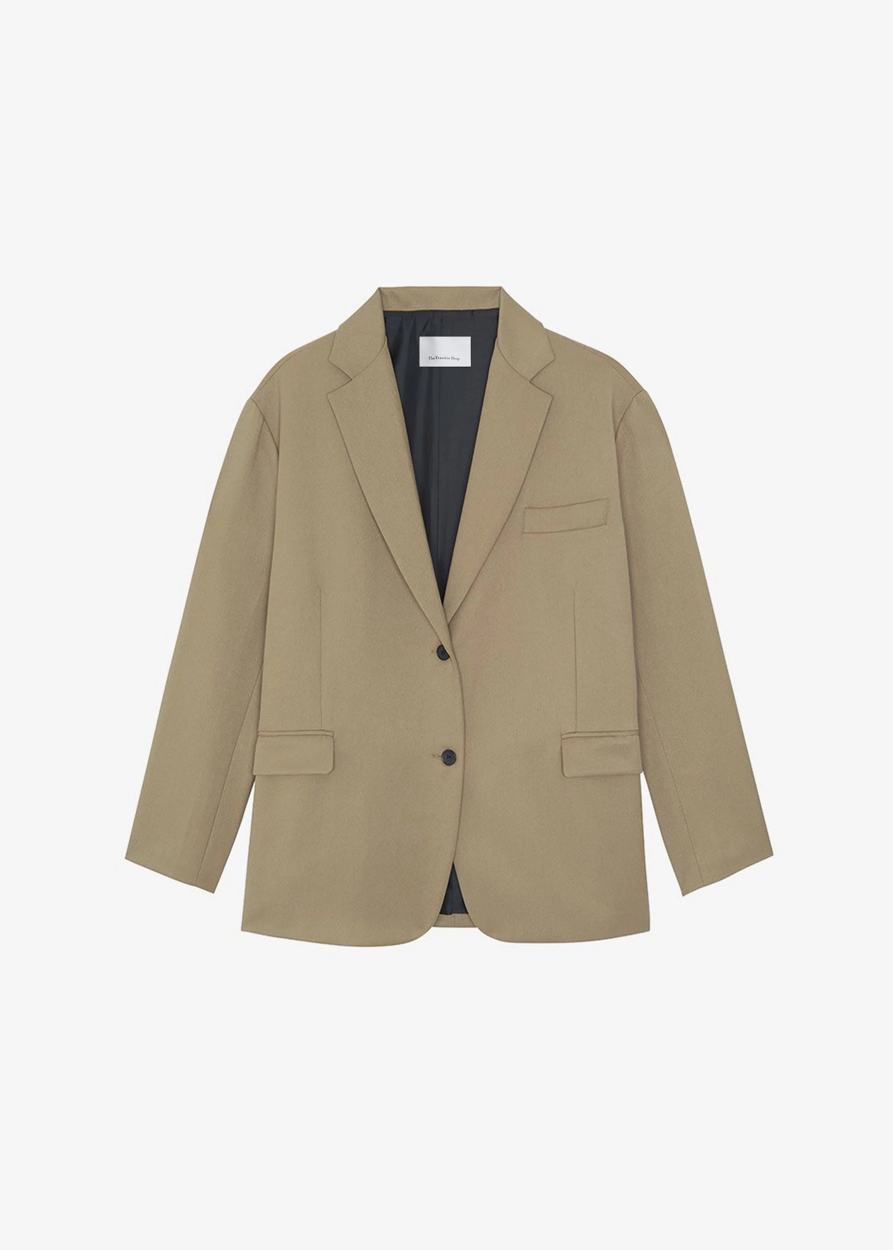 Frankie Oversized Boyfriend Blazer - Desert Taupe - 1