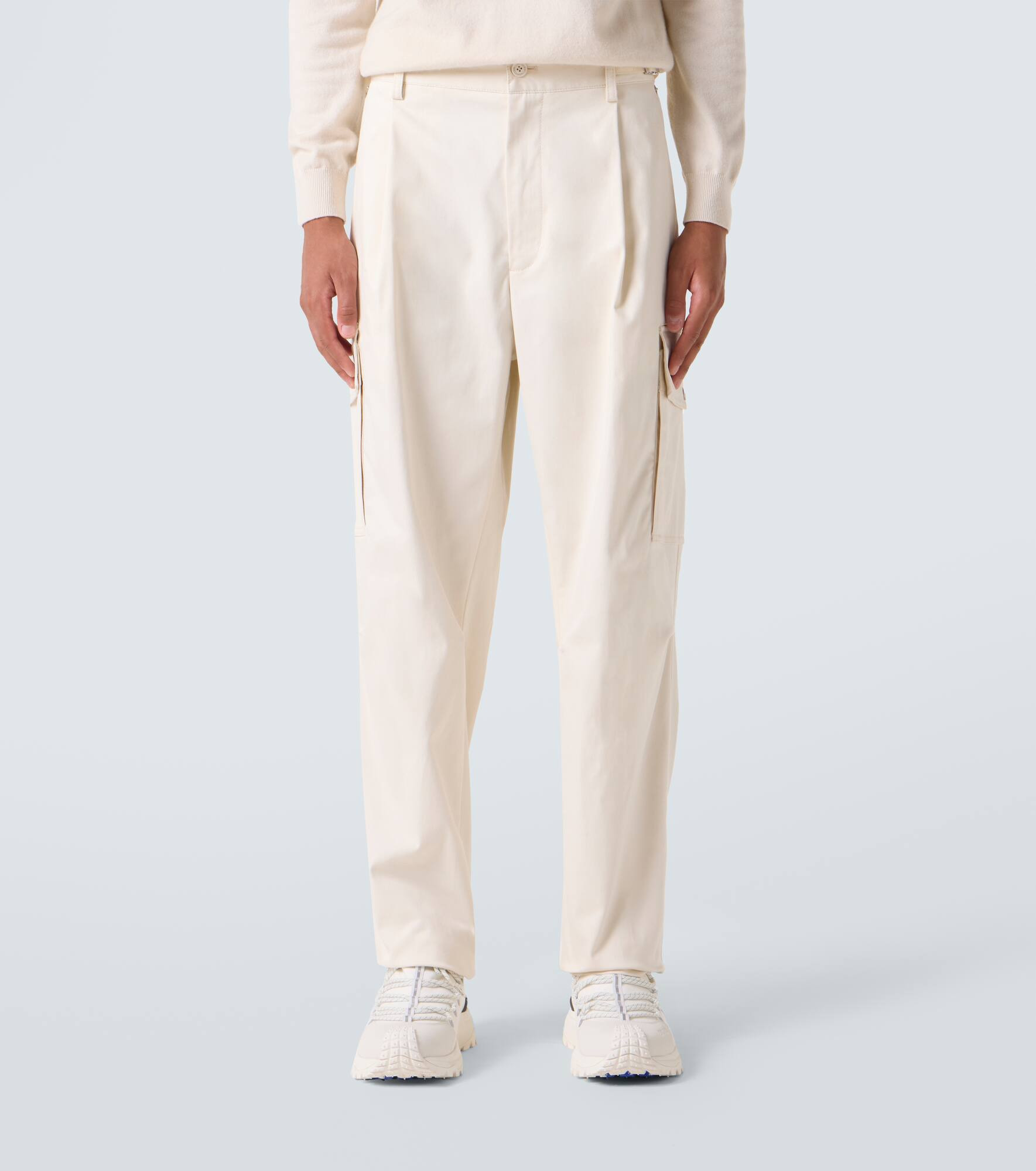 Cotton-blend cargo pants - 3