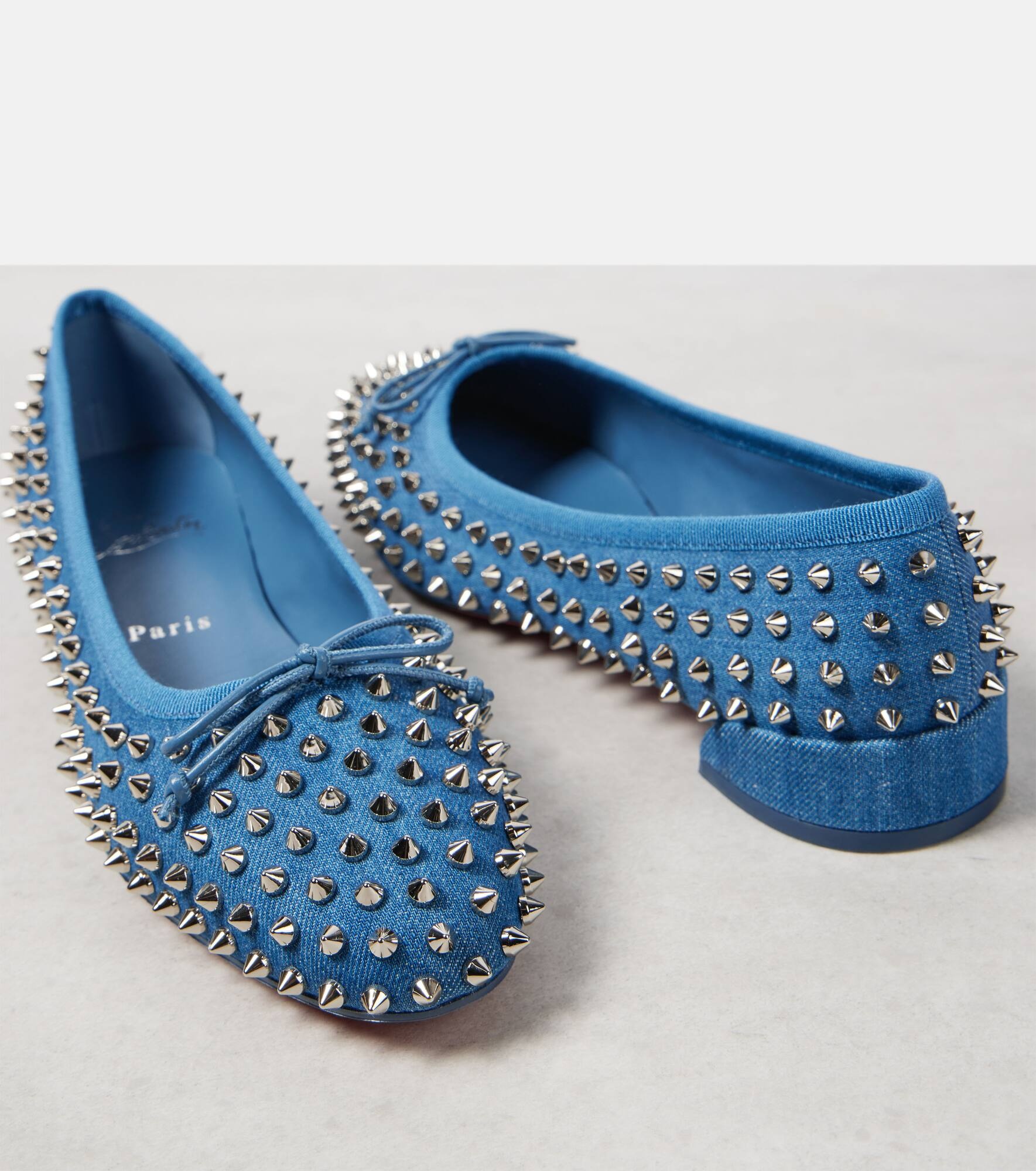Sweetie Jane Spikes denim ballet flats - 6
