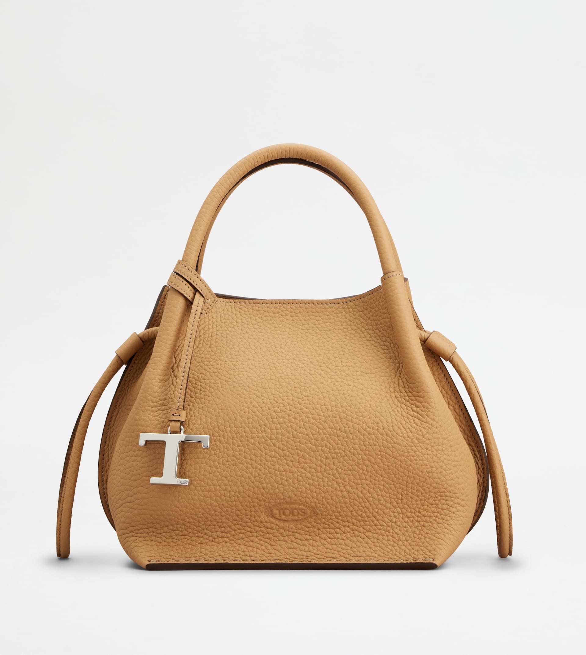 BUCKET BAG IN LEATHER SMALL - BEIGE - 1