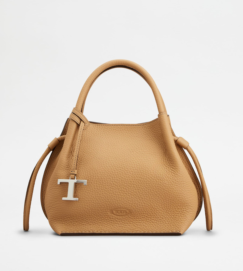 BUCKET BAG IN LEATHER SMALL - BEIGE 1