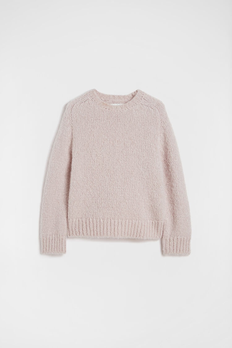 Wool Blend Crew-Neck Sweater - 1