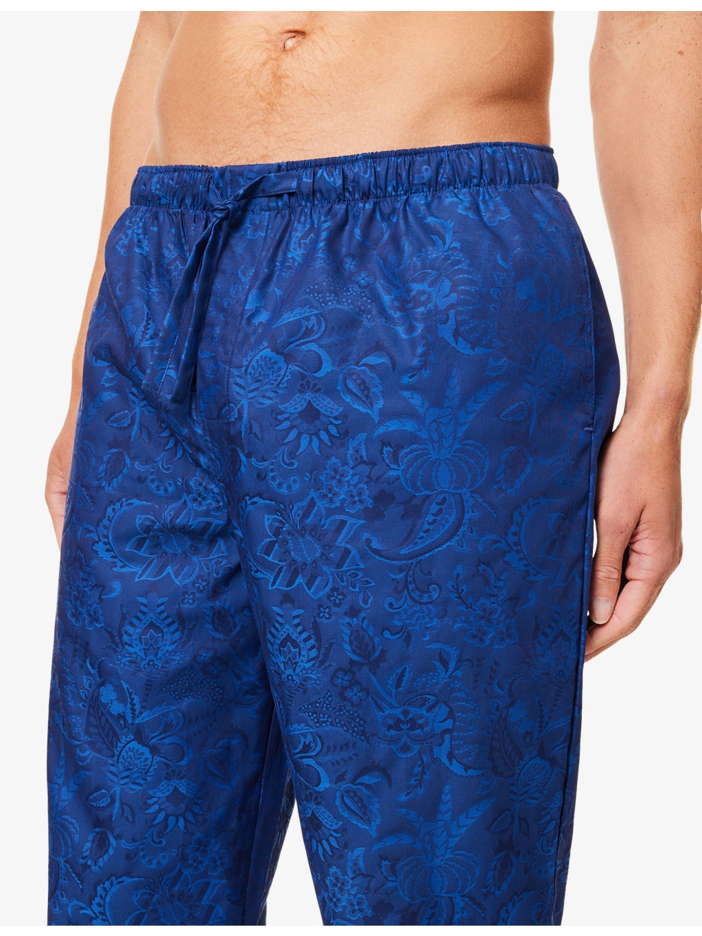 Paris Floral-Print Cotton Pyjamas Bottoms - 5