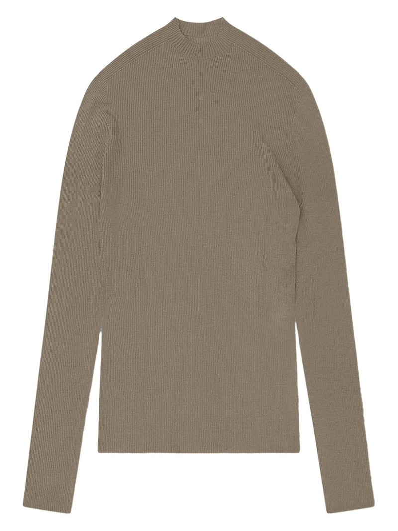 ribbed high-neck sweater 1