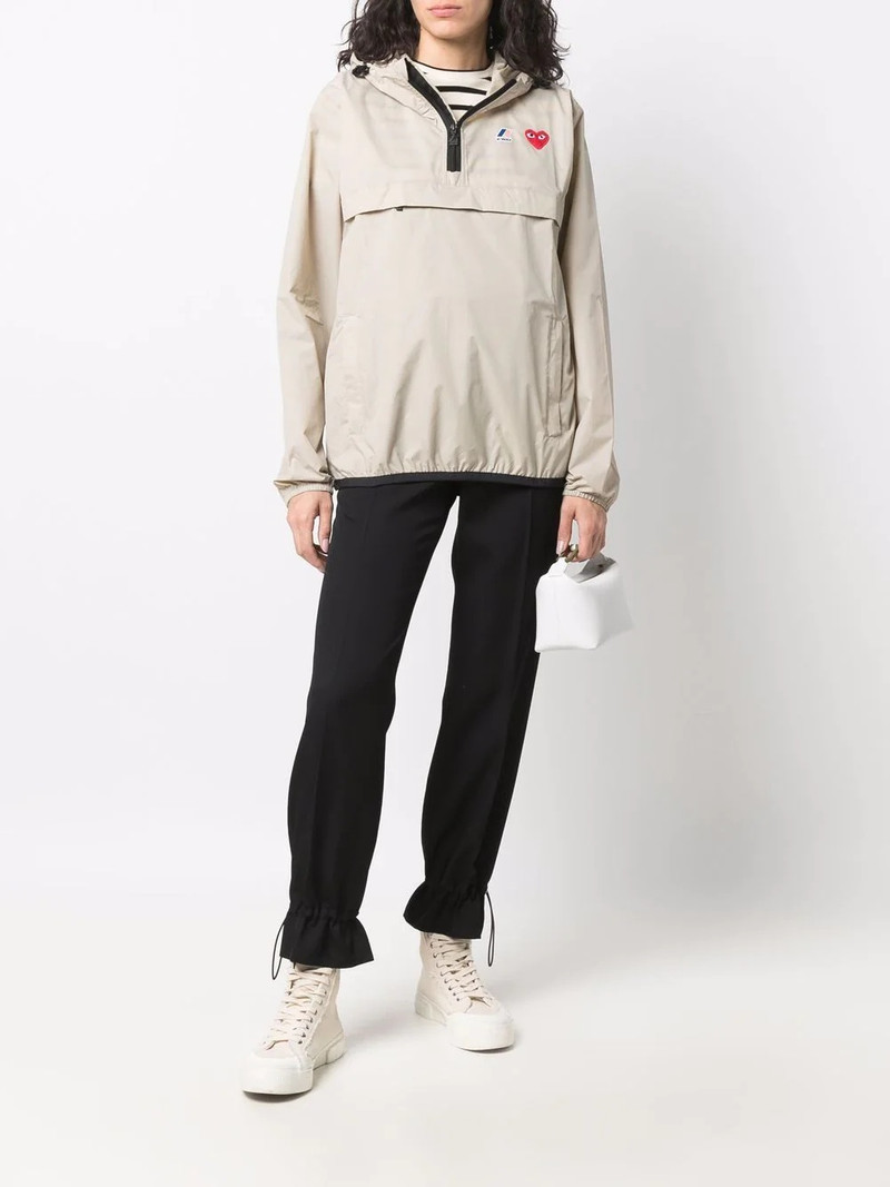 Comme des Garçons PLAY x K-Way quarter-zip hoodie outlook