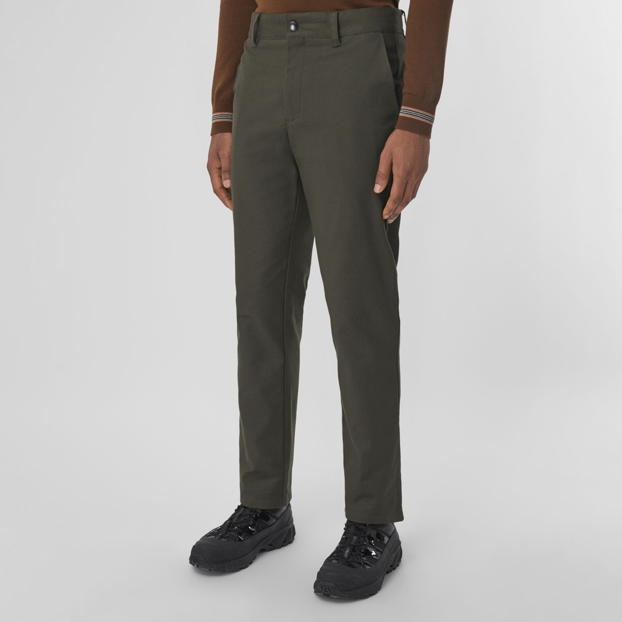 Cotton Cropped Tailored Trousers - 5