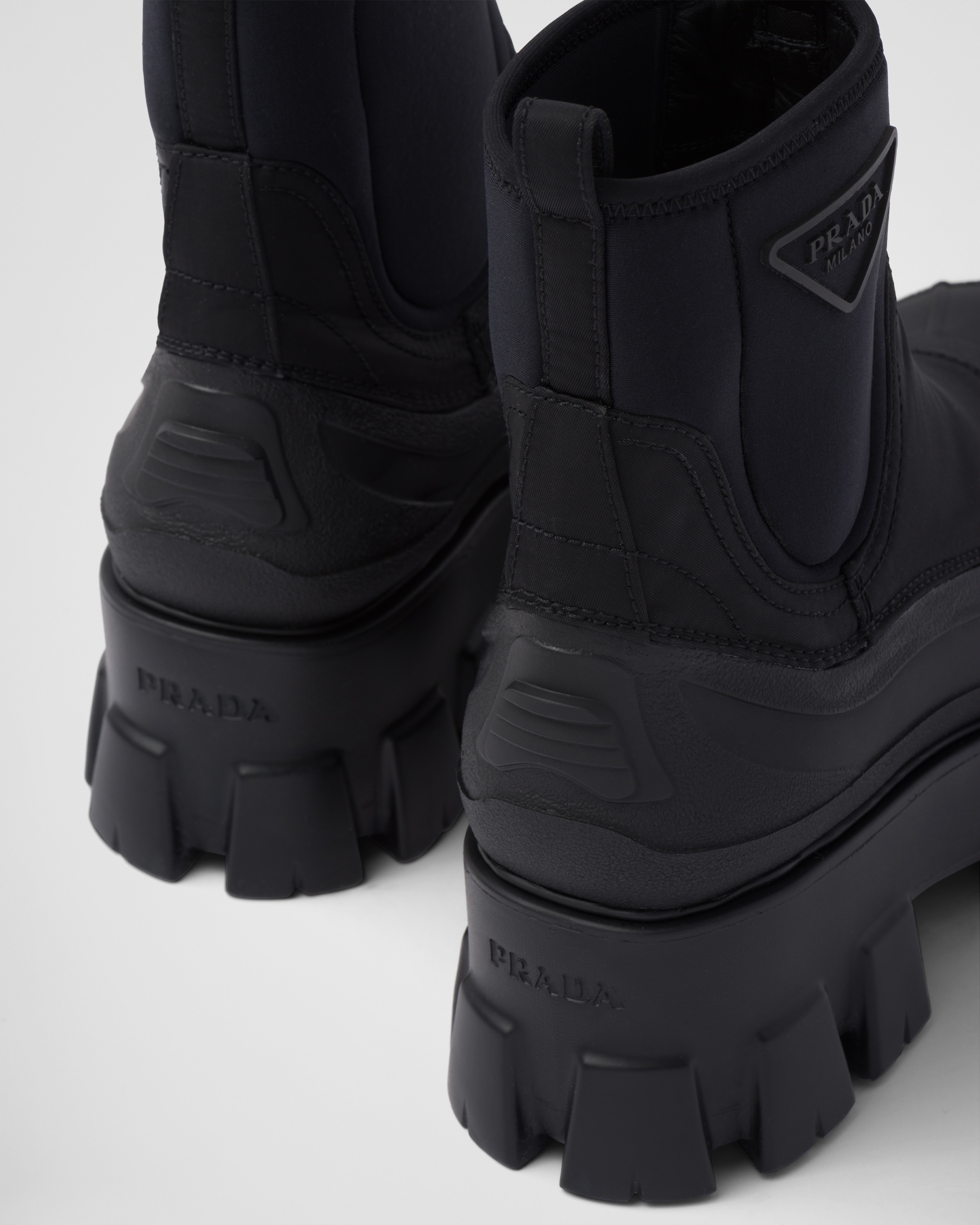 Prada, Monolith Gabardine; Rubber Boots, Black, IT 41, Moda Operandi