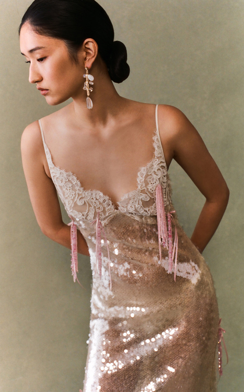 Exclusive Paillette Maxi Dress silver 3