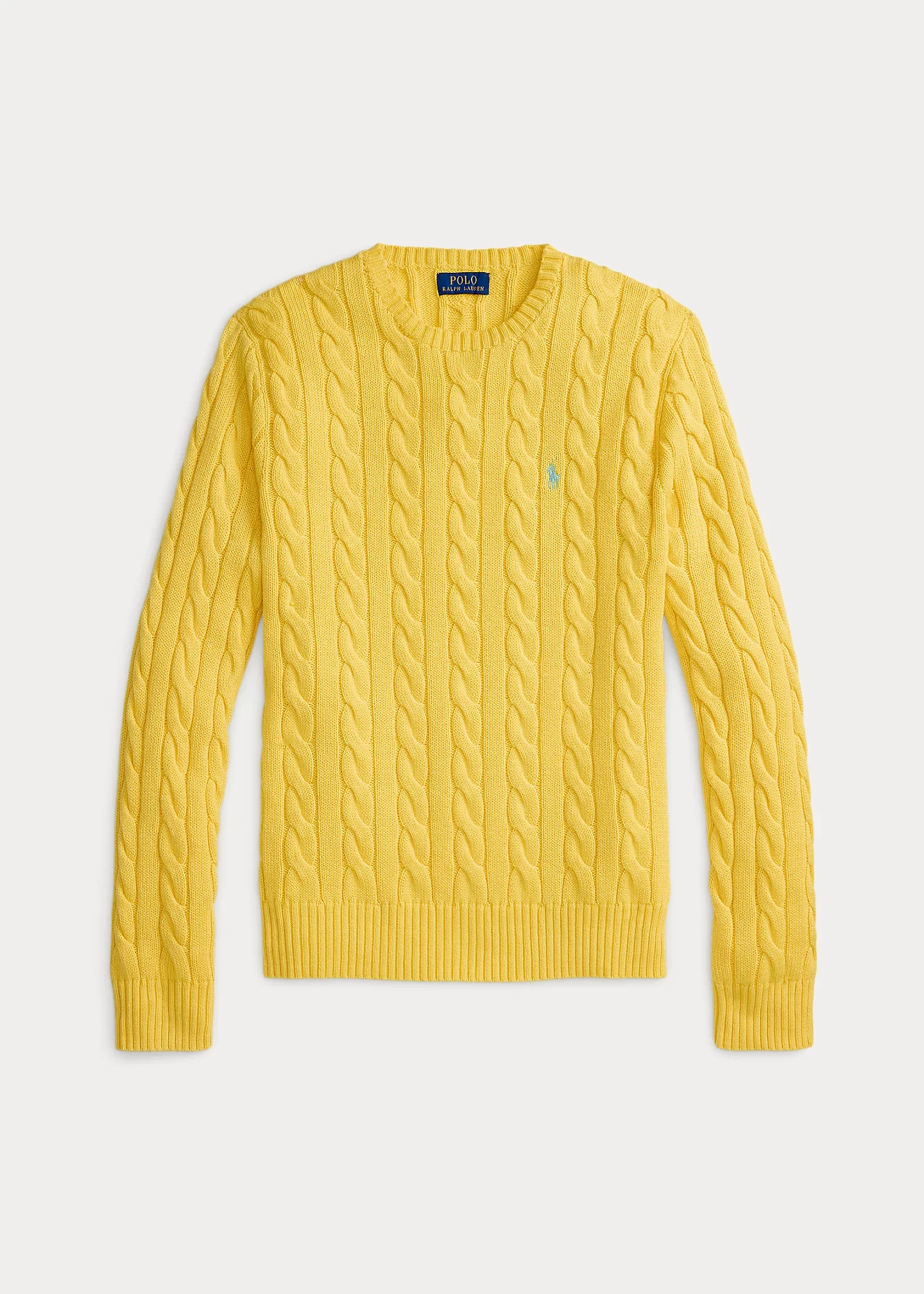 Cable-Knit Cotton Sweater - 1