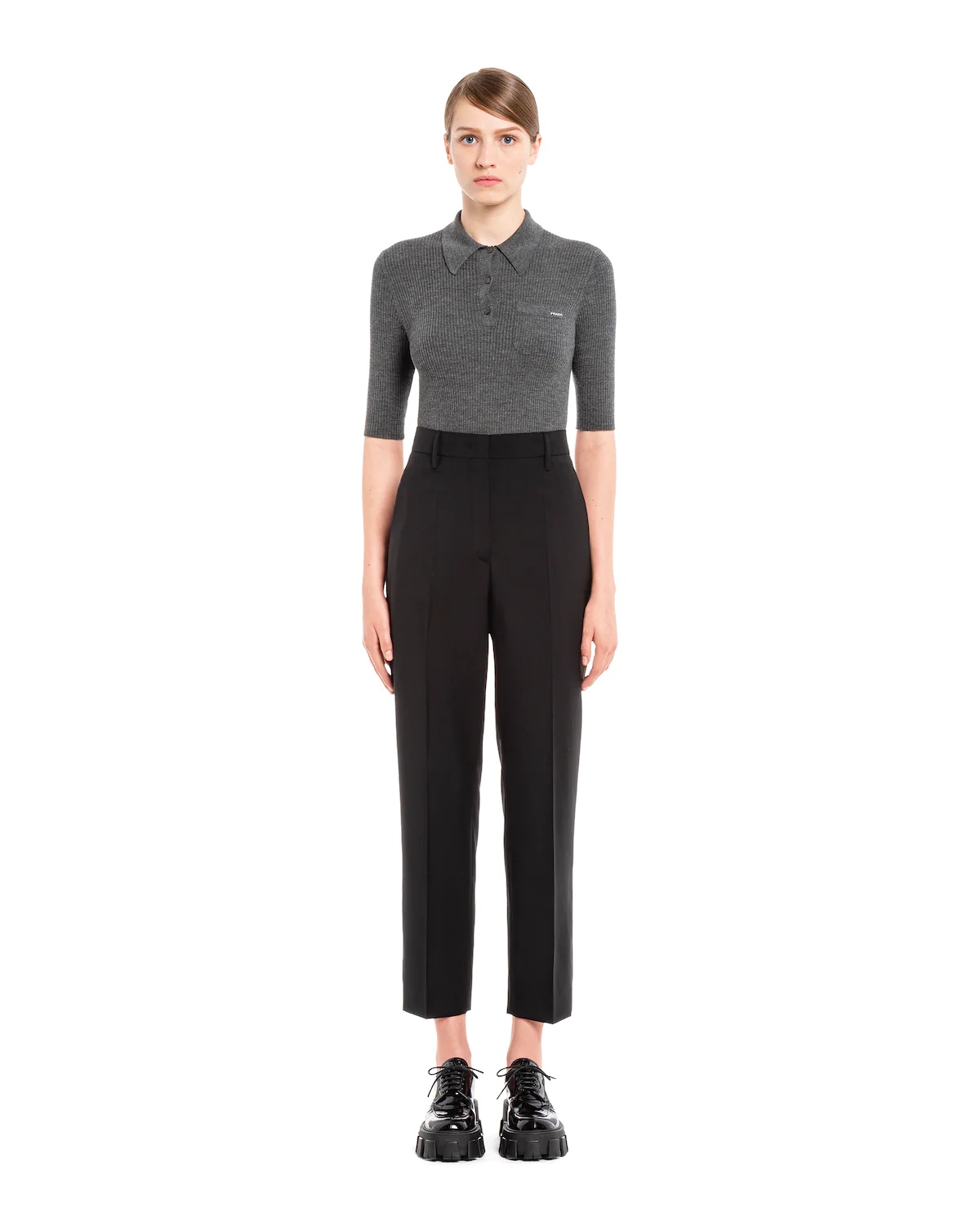 Printed light wool trousers - 2