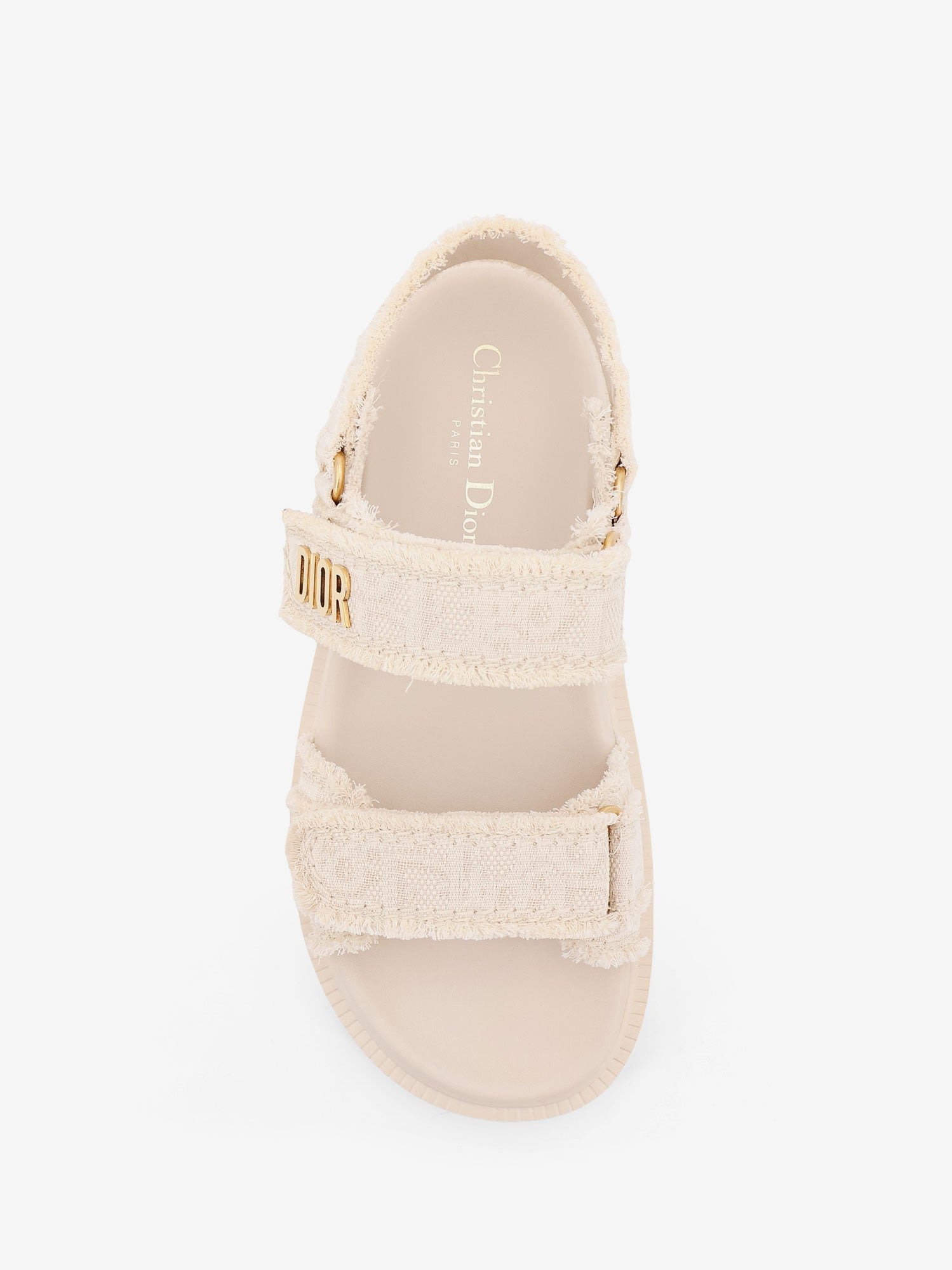 Dior Women Dioract Fabric Sandals With Dior Oblique Motif - 5