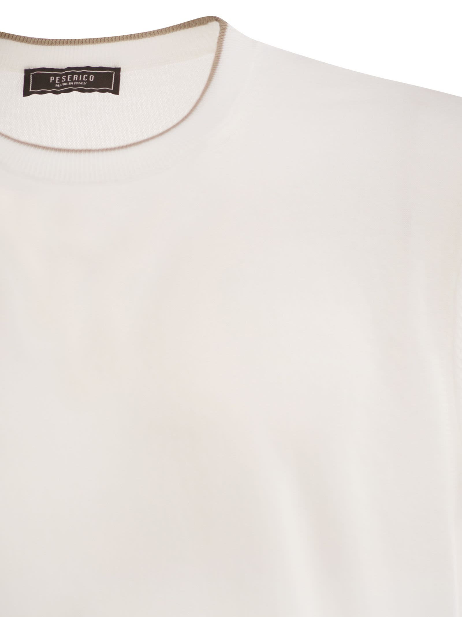 Peserico - Peserico Men T-Shirt In Pure Cotton Yarn - 4