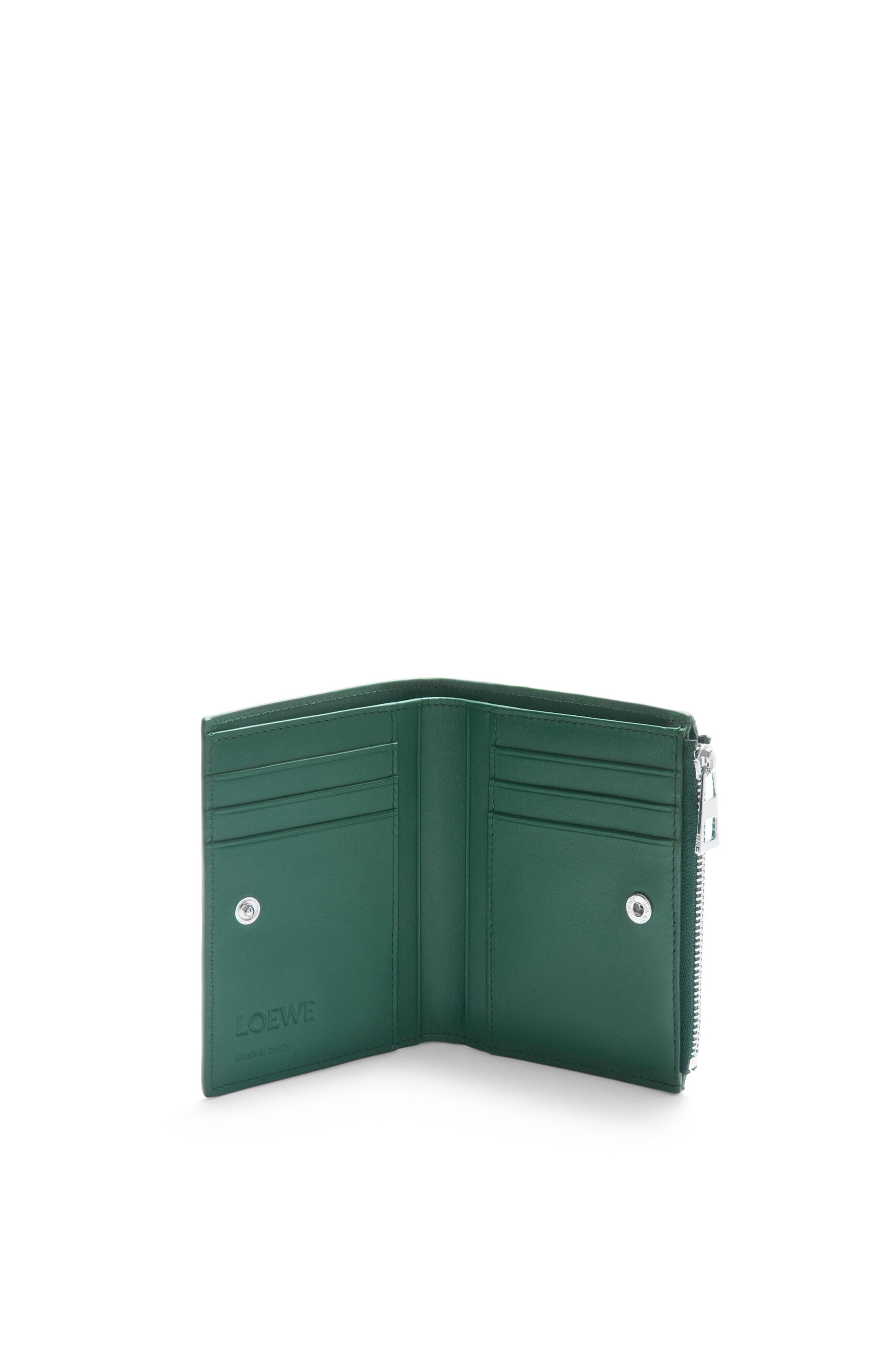 Slim compact wallet in deerskin - 2