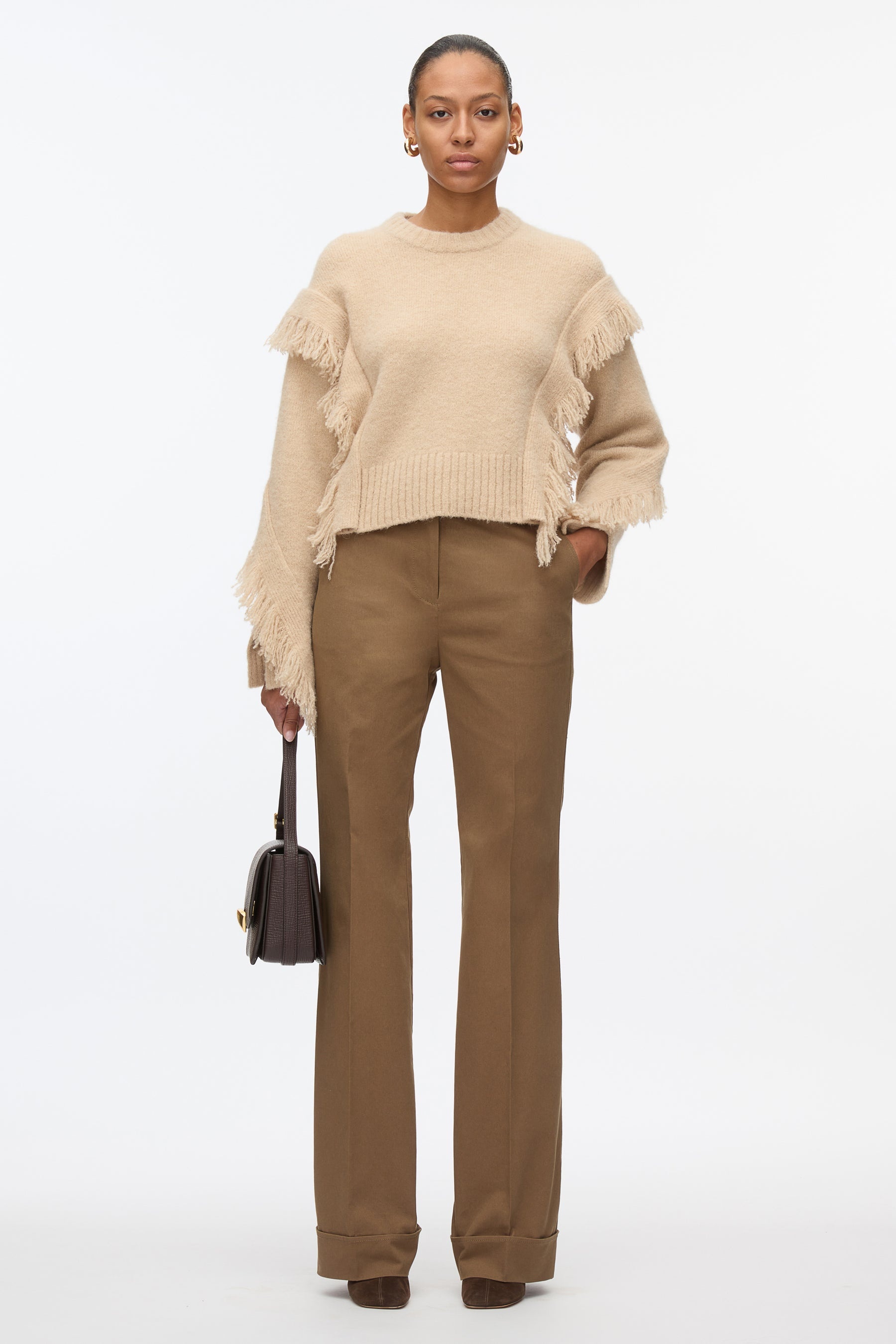 Fringe Crewneck Pullover - 1