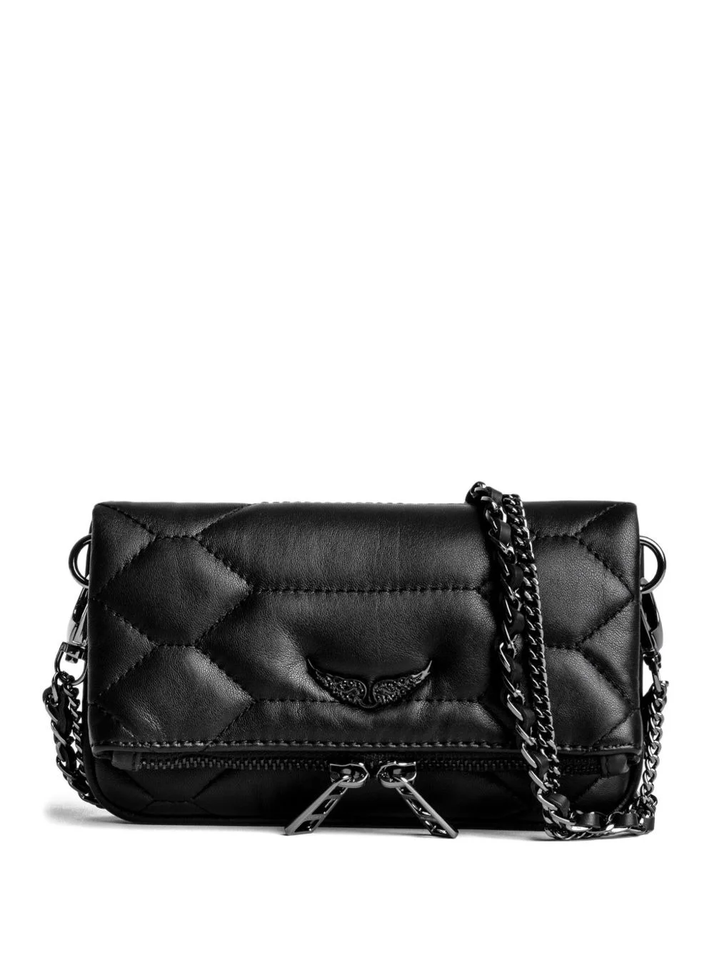 mini Rock Nano quilted chain clutch - 1