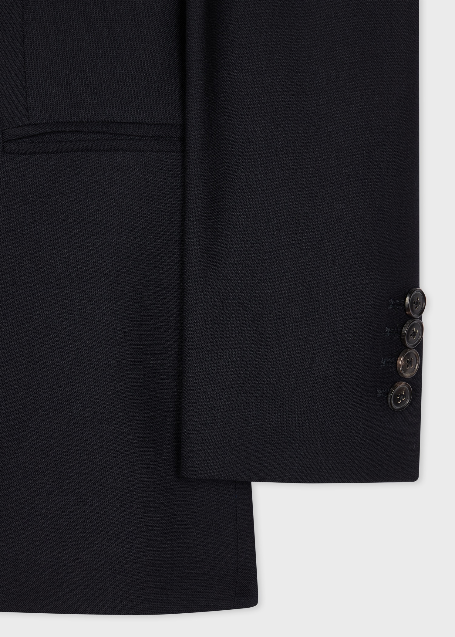 A Suit To Travel In - Women's Navy One-Button Wool Blazer - 3