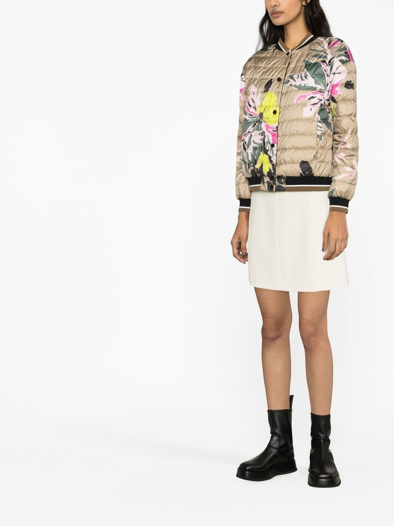Beta Flower padded bomber jacket 3