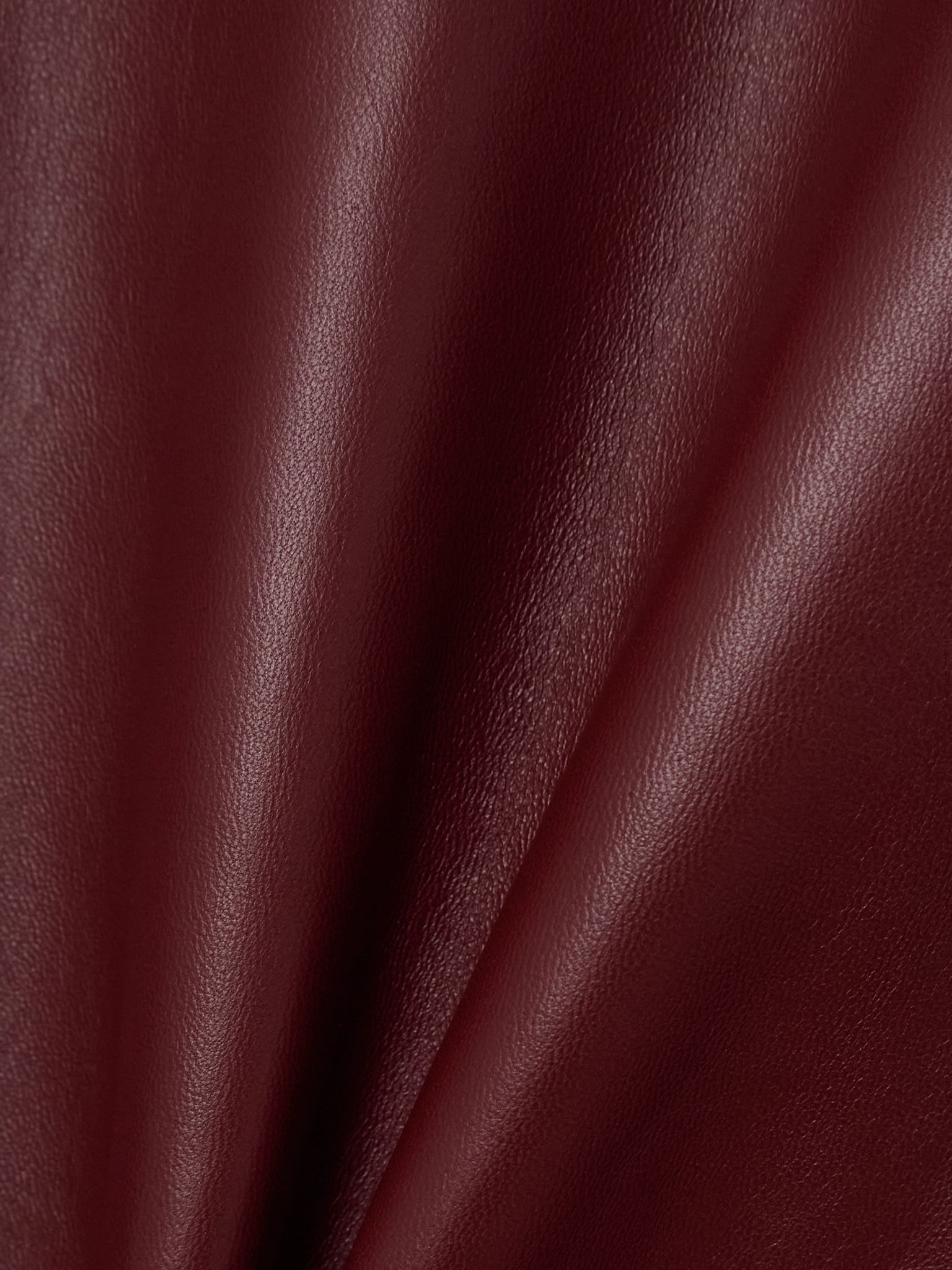 Serenity paneled leather midi skirt Red - 5