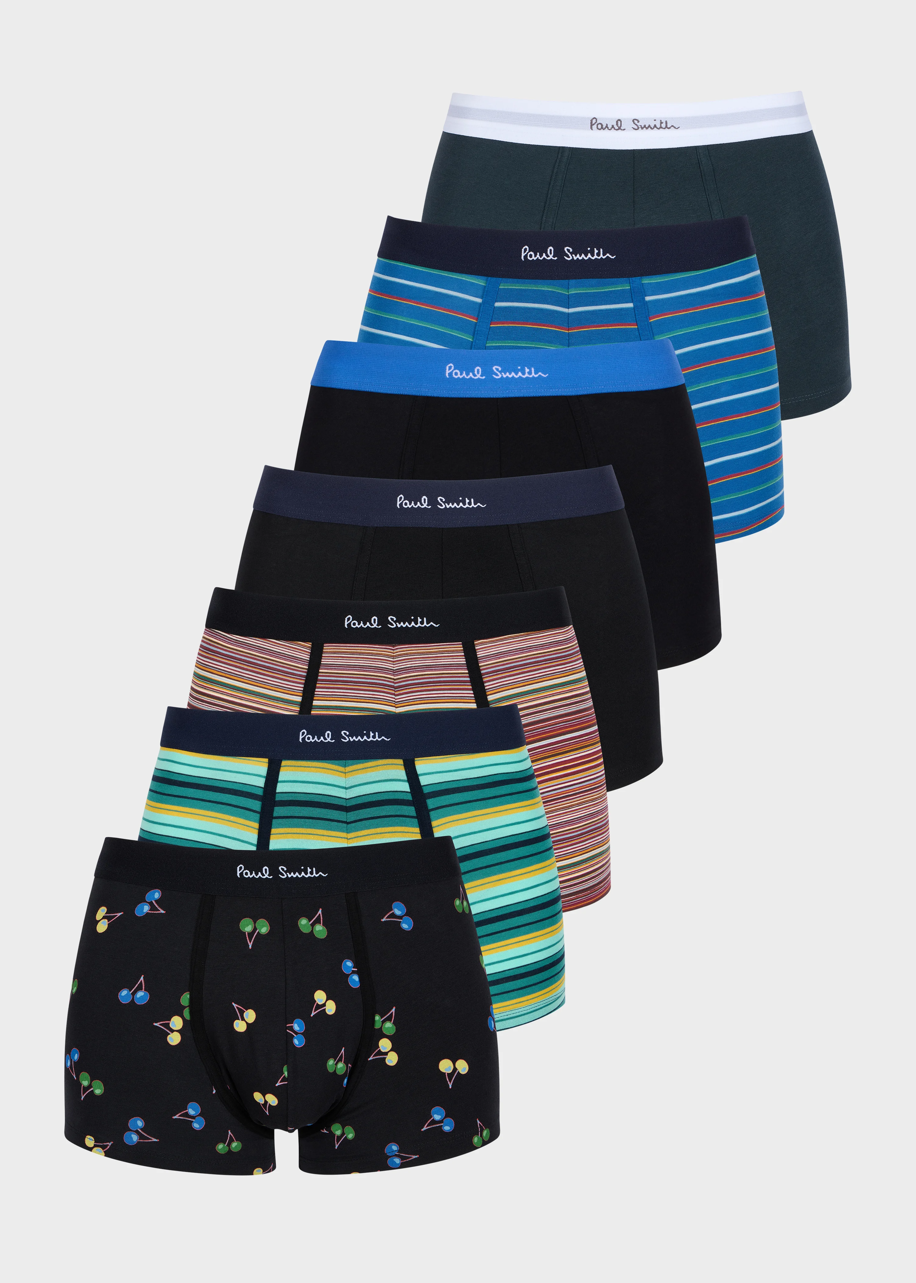 Organic Cotton Patterned Mixed Boxer Briefs Seven Pack - 1