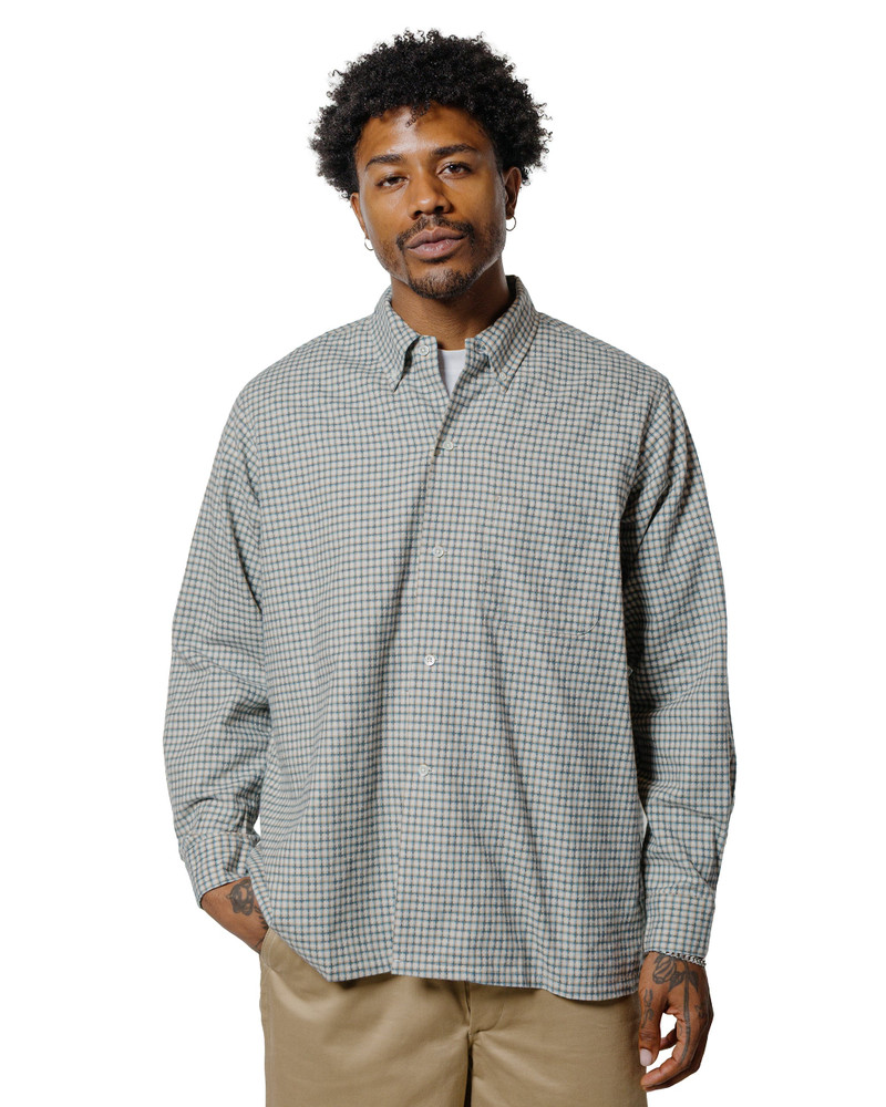 BEAMS PLUS Open B.D. Dobby Plaid White outlook
