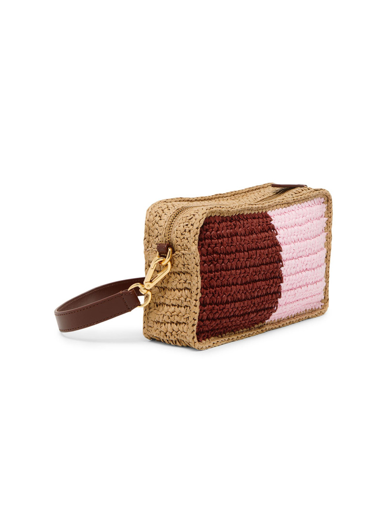 Men's Logo Woven Camera Bag - Pompei Wild Cherry Carrot Rose 4