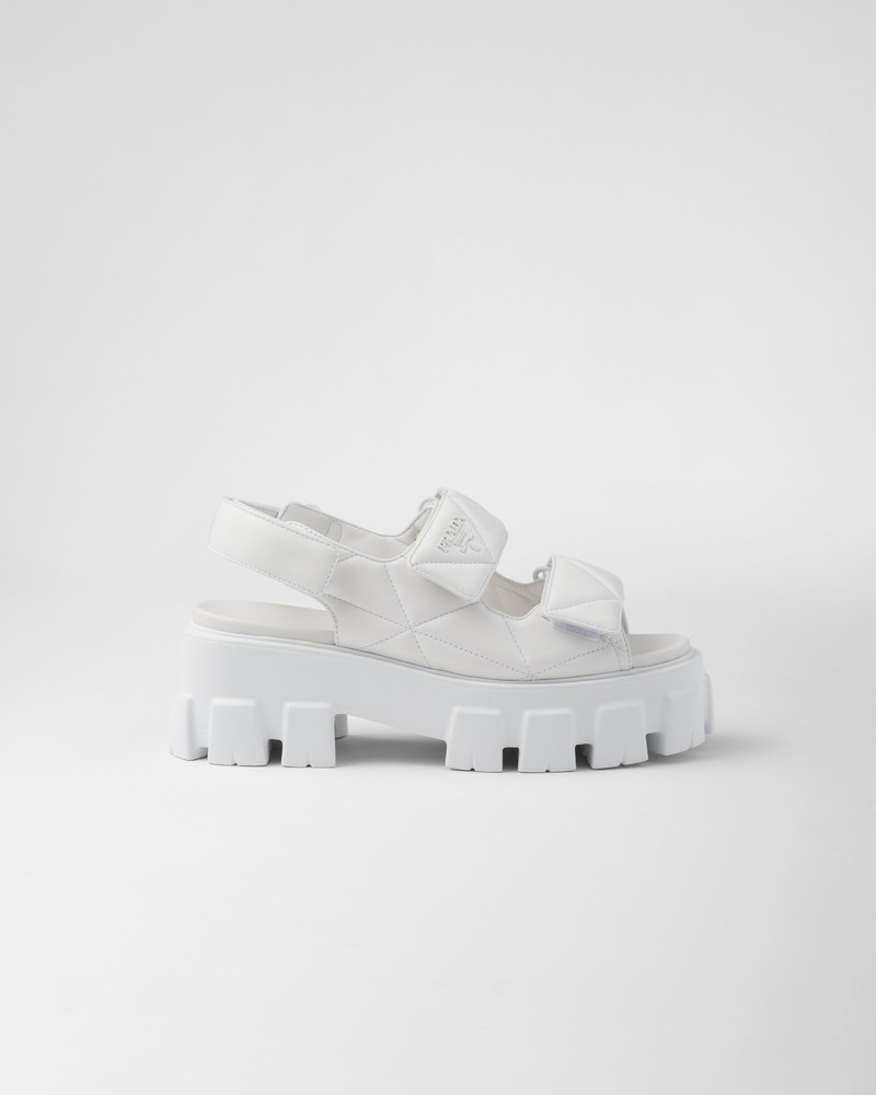Prada Monolith nappa leather sandals outlook