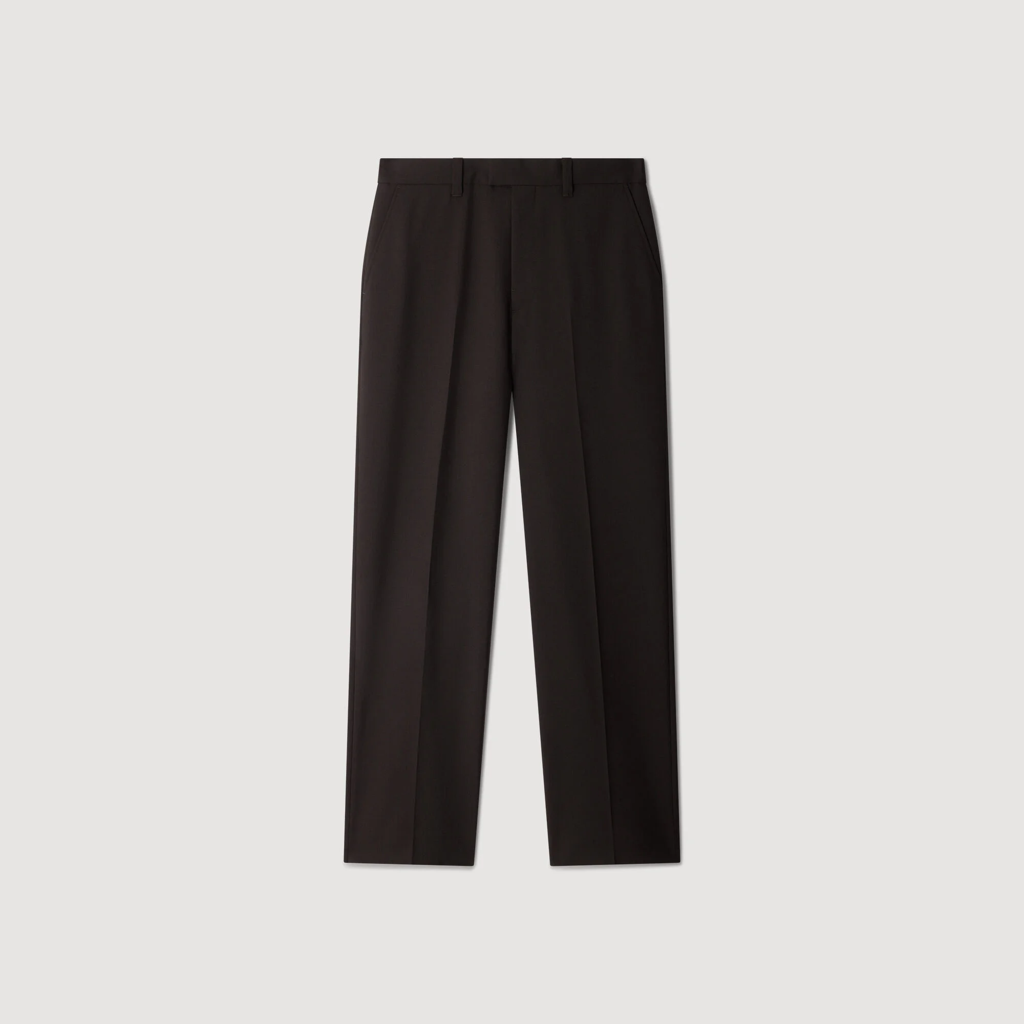 WOOL SUIT TROUSERS - 1