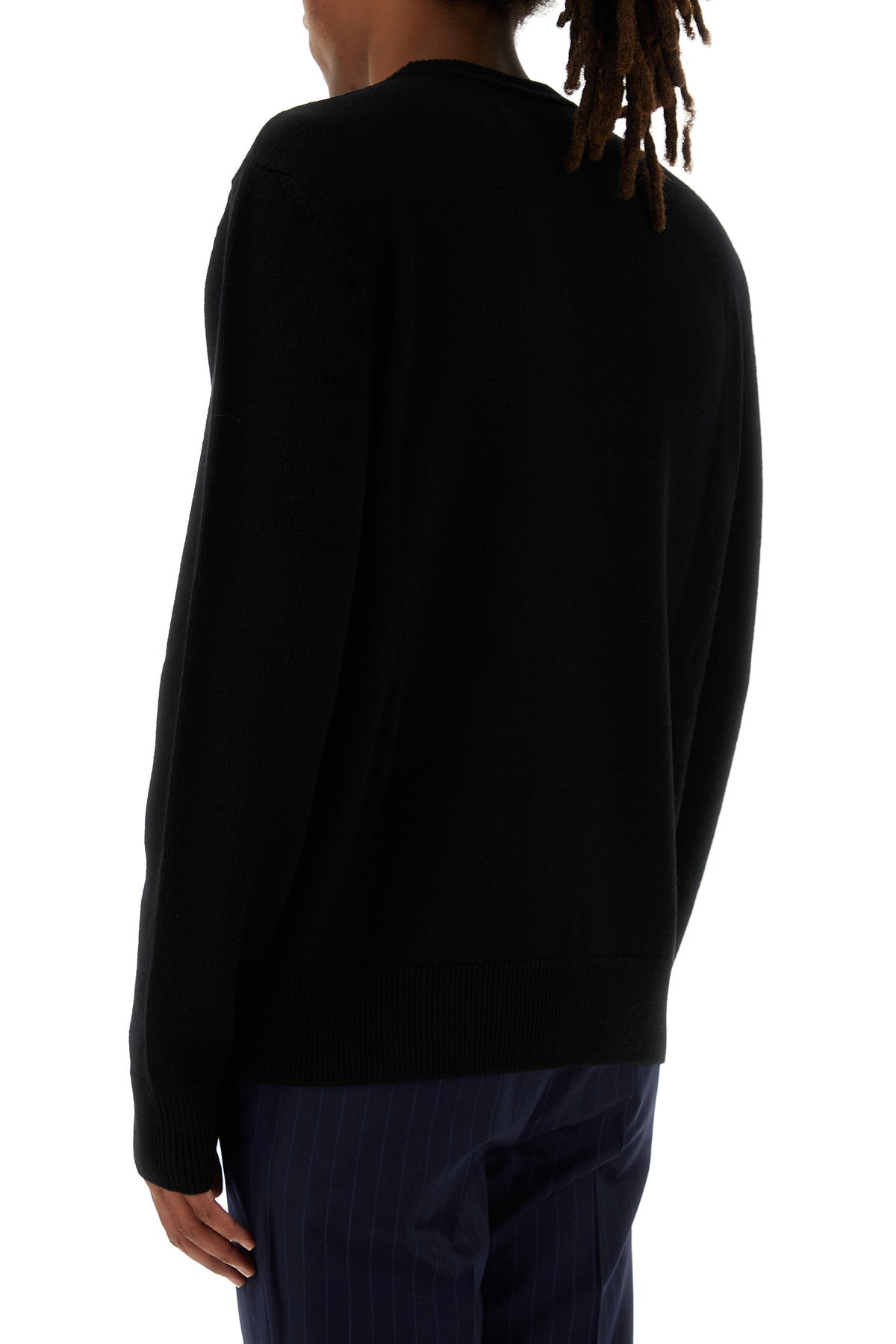 Black wool sweater - 4
