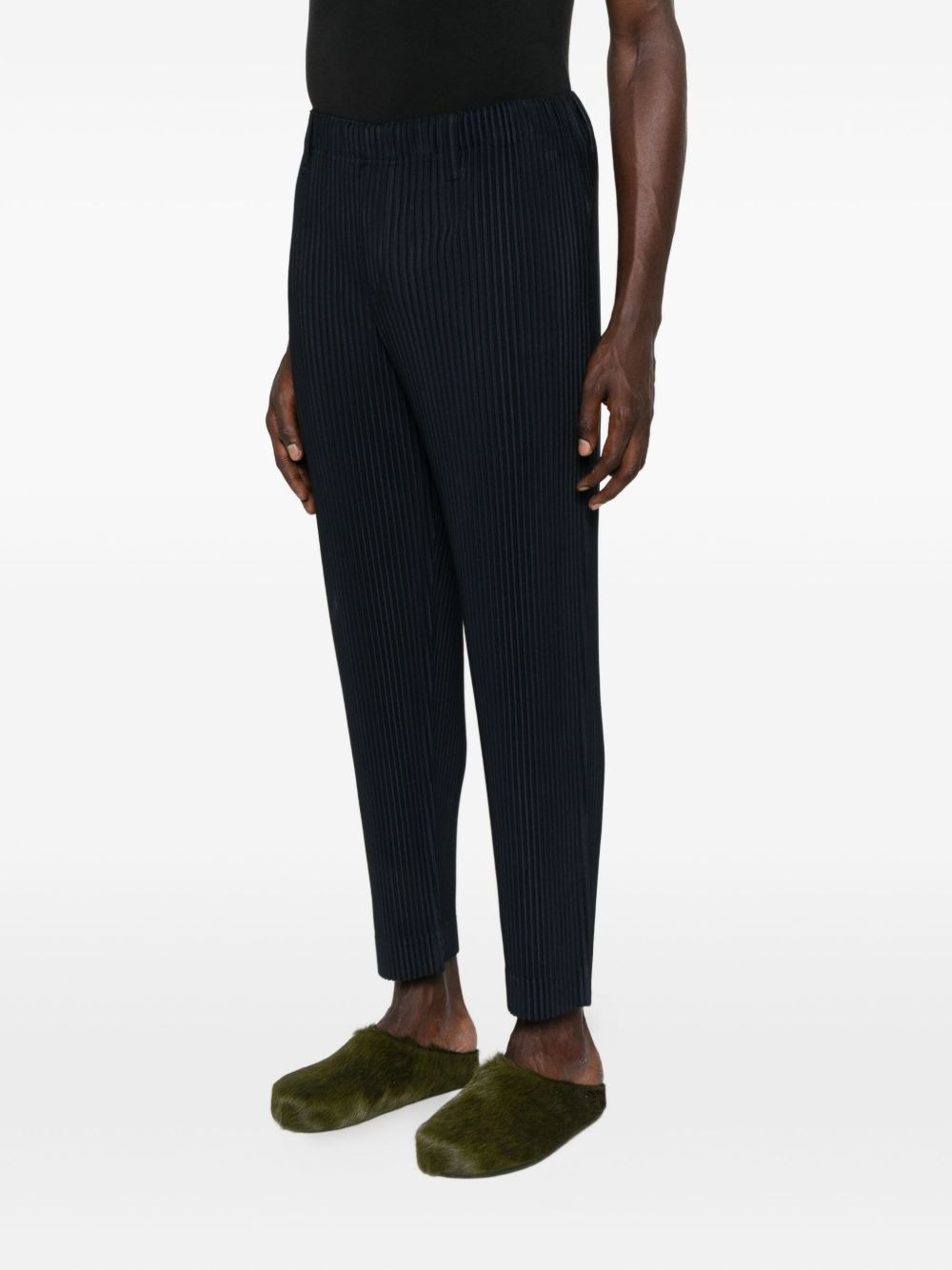 plissé elasticated trousers - 3