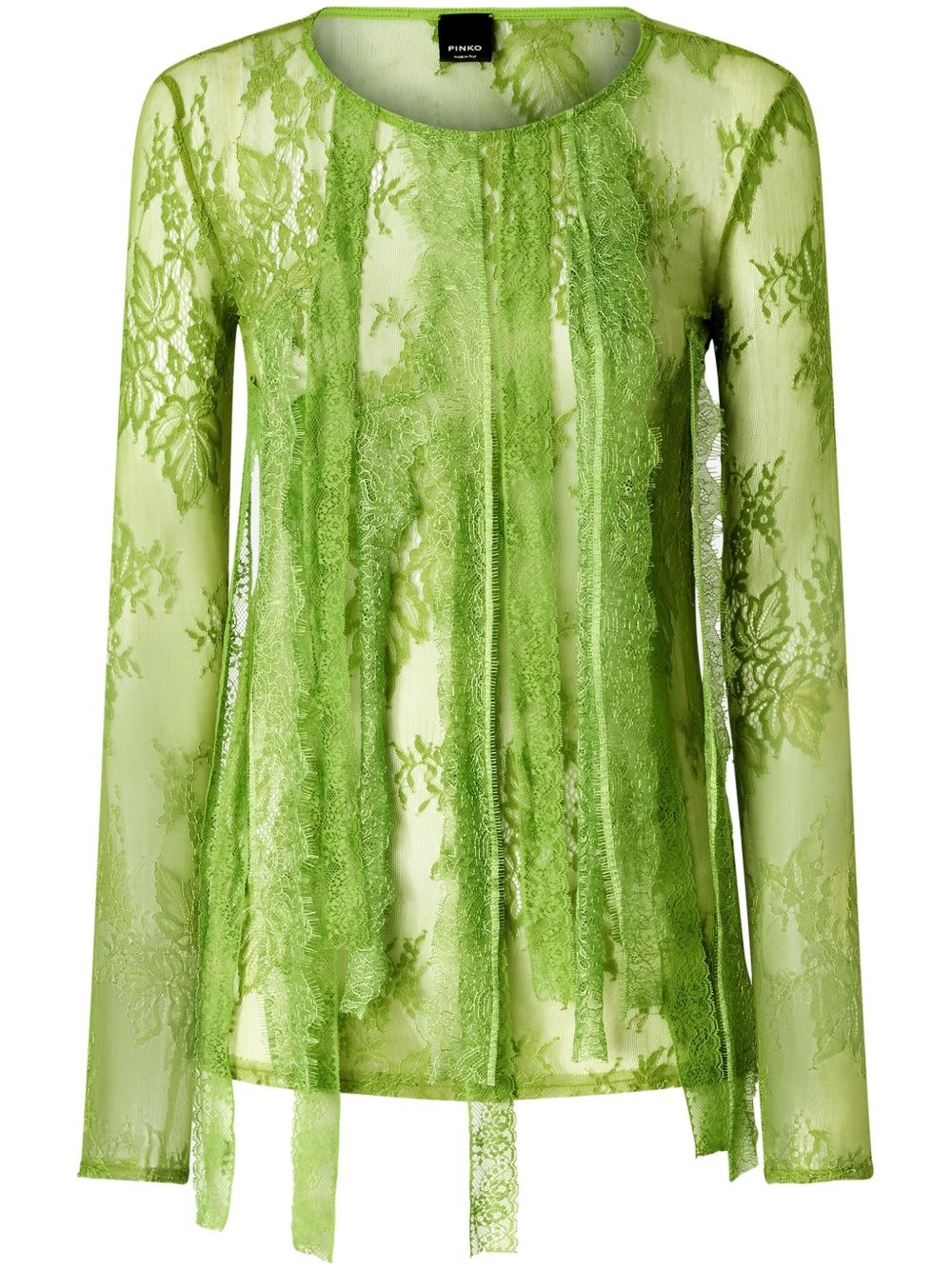 lace-appliqué top - 1