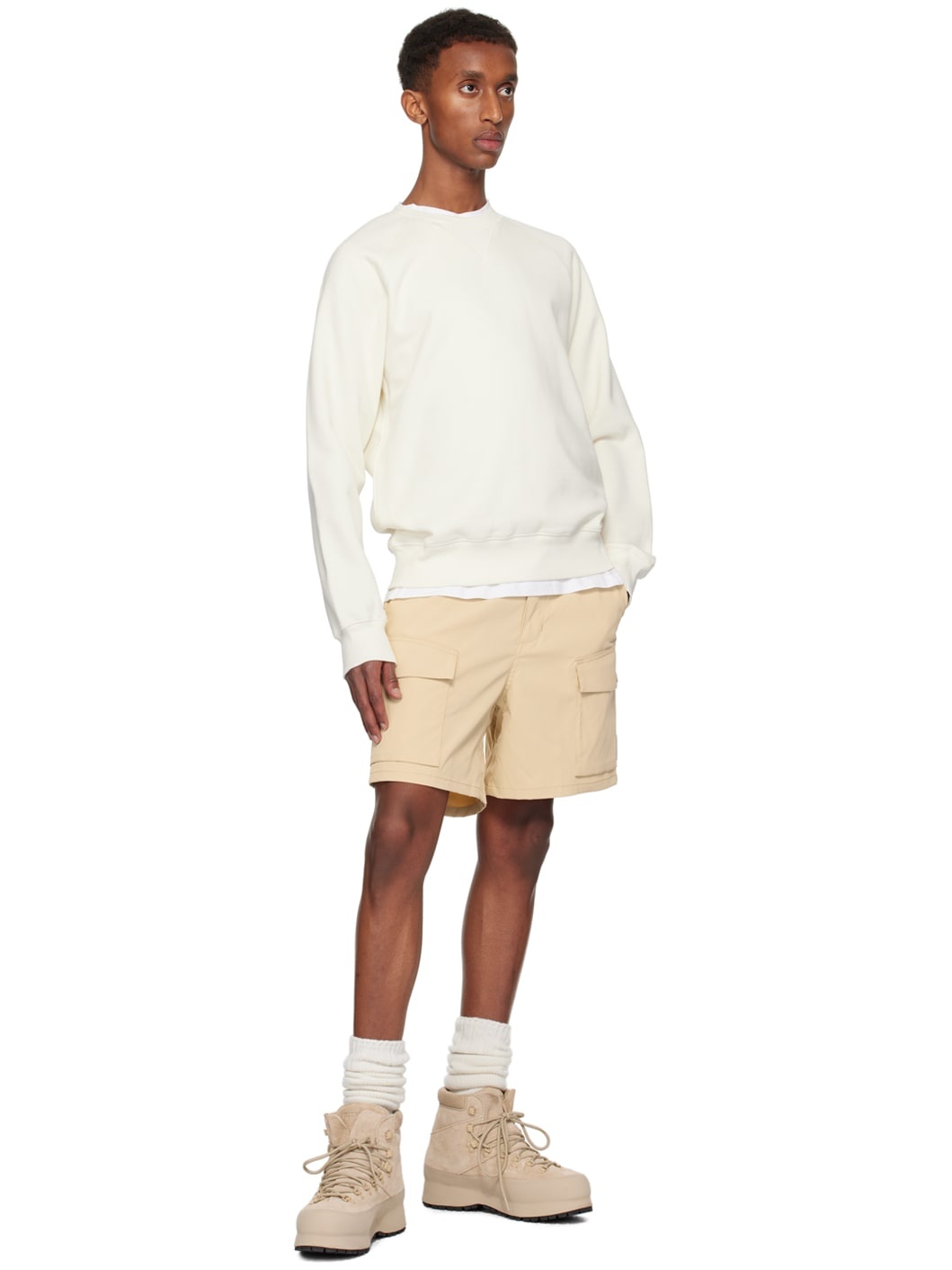 Beige Balto Shorts - 5