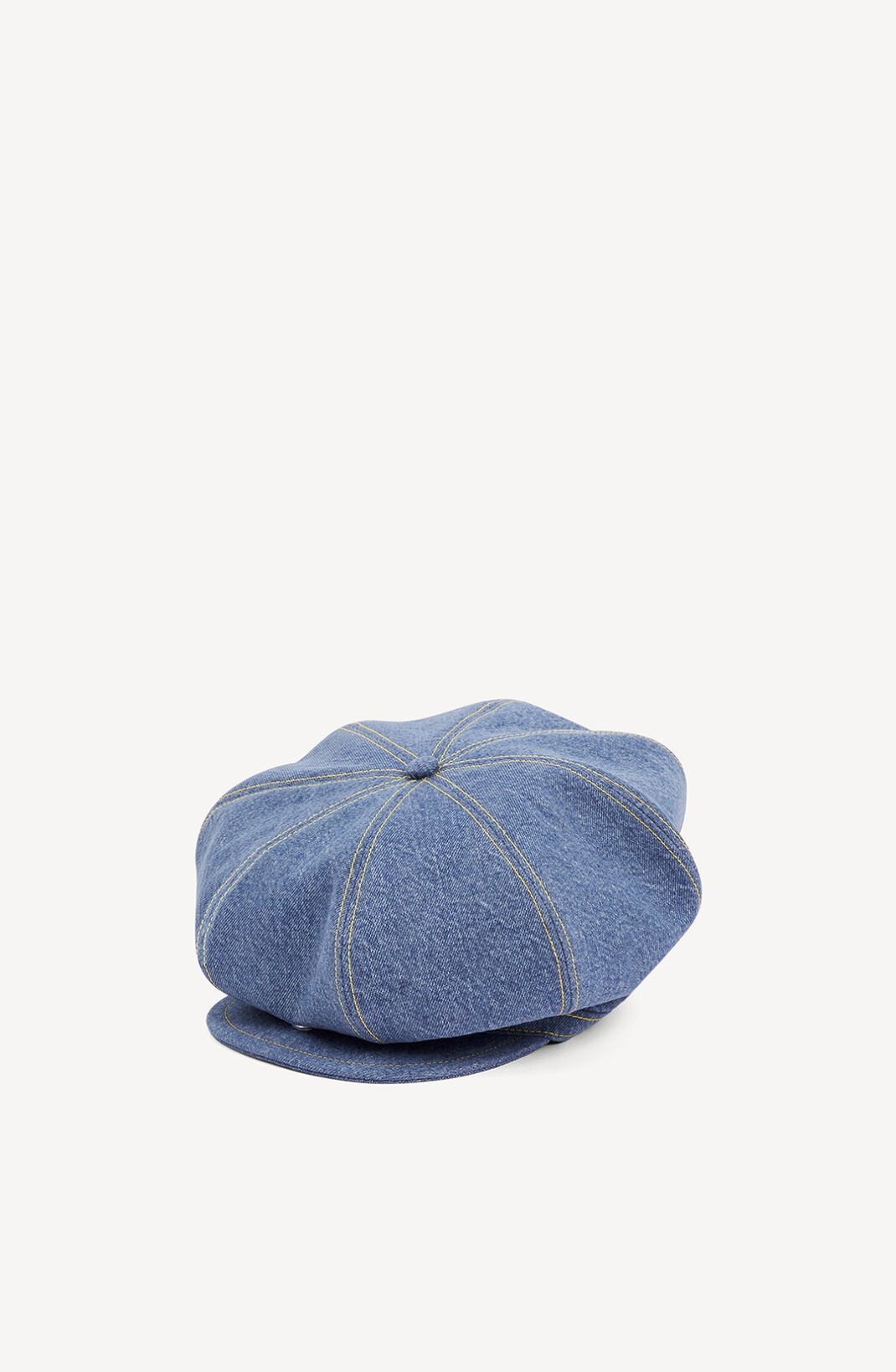 'Baker Boy' denim flat cap - 1