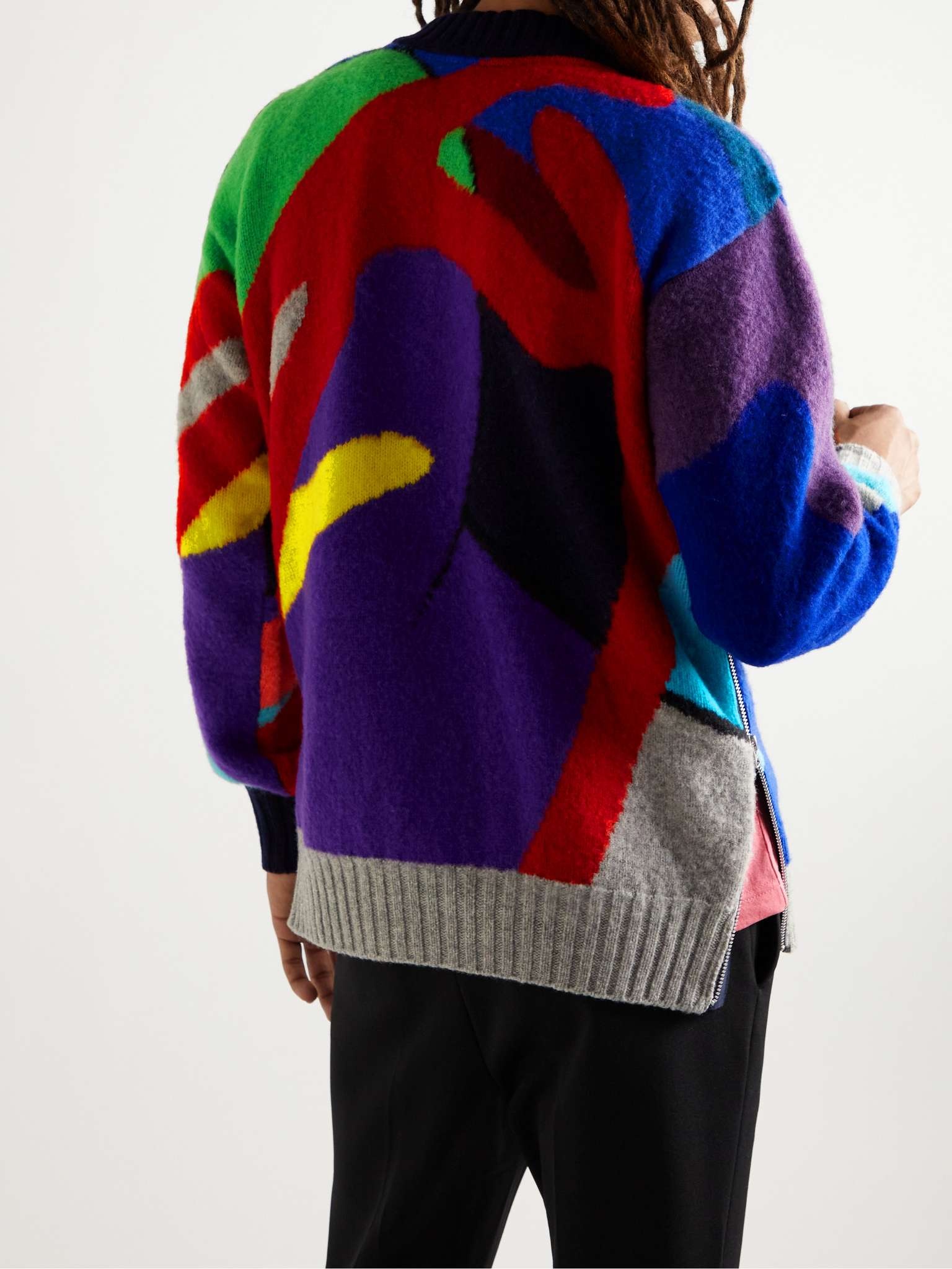 + KAWS Wool-Jacquard Sweater - 4