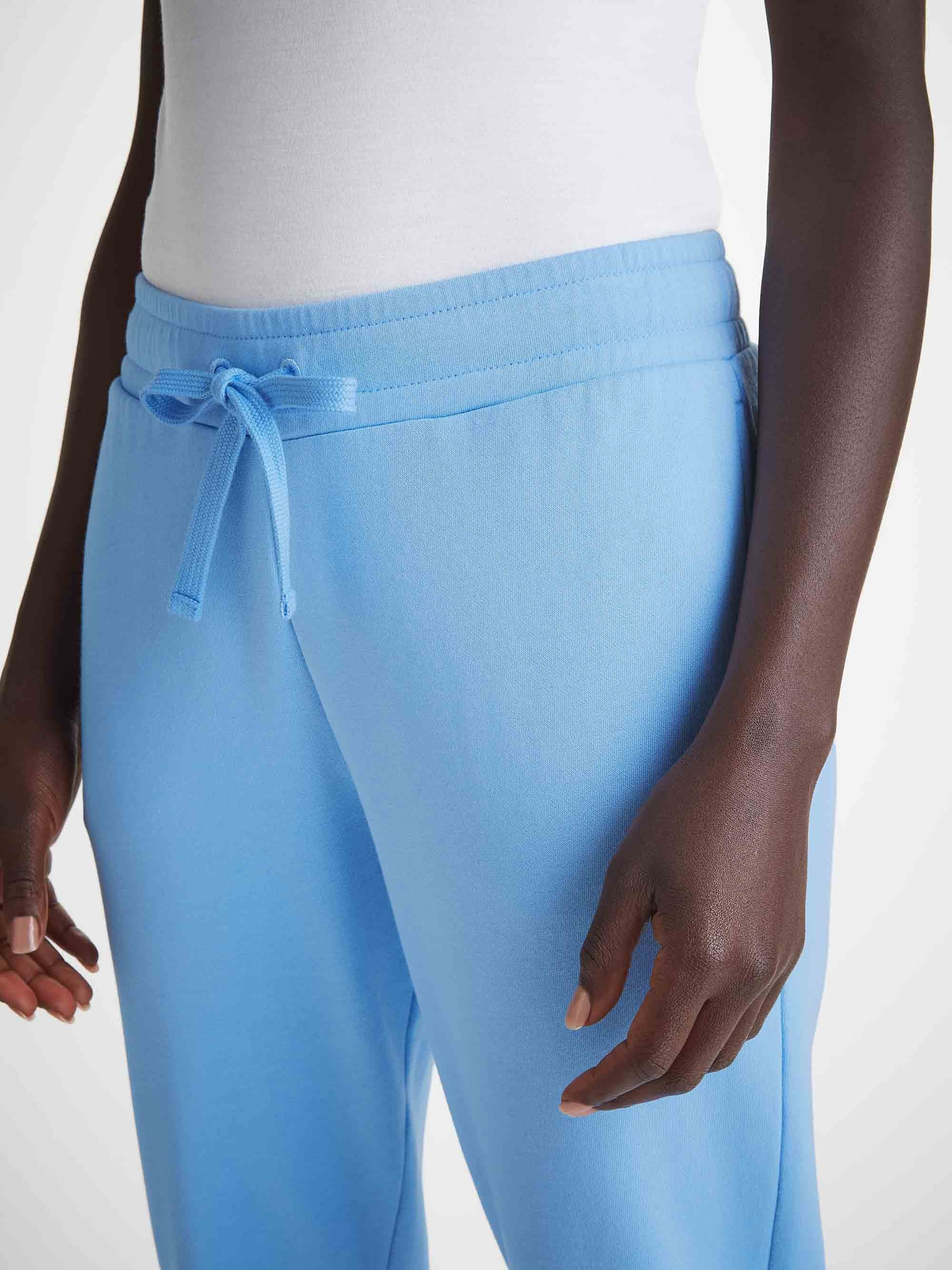 Women's Sweatpants Quinn Cotton Modal Cornflower Blue - 3