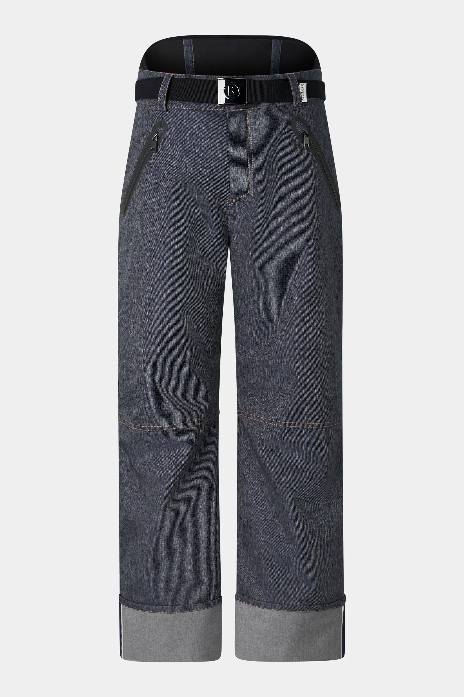 Jett Denim Ski Pants in Navy - 1