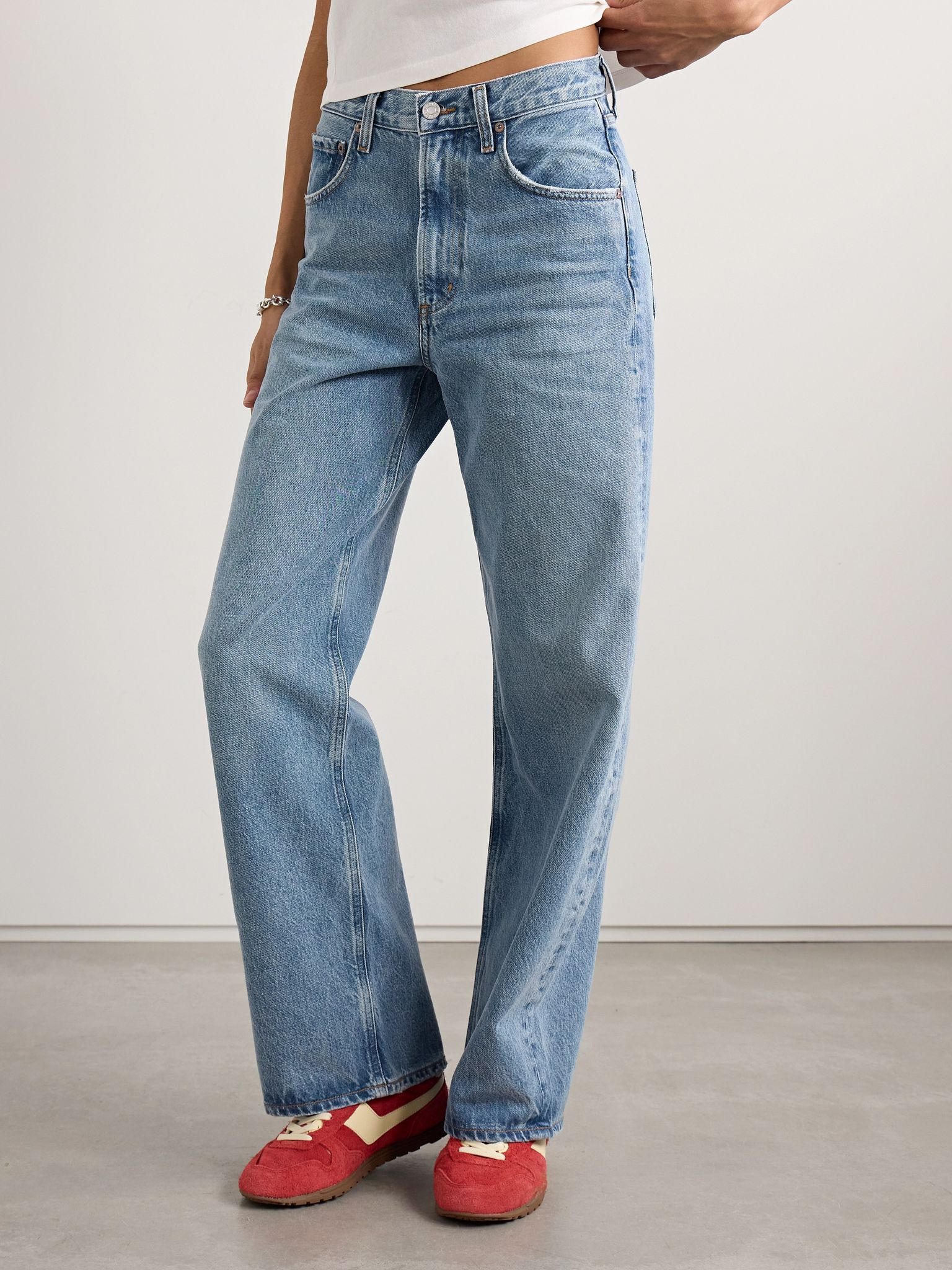 Low Curve mid-rise straight-leg jeans Mid denim - 3