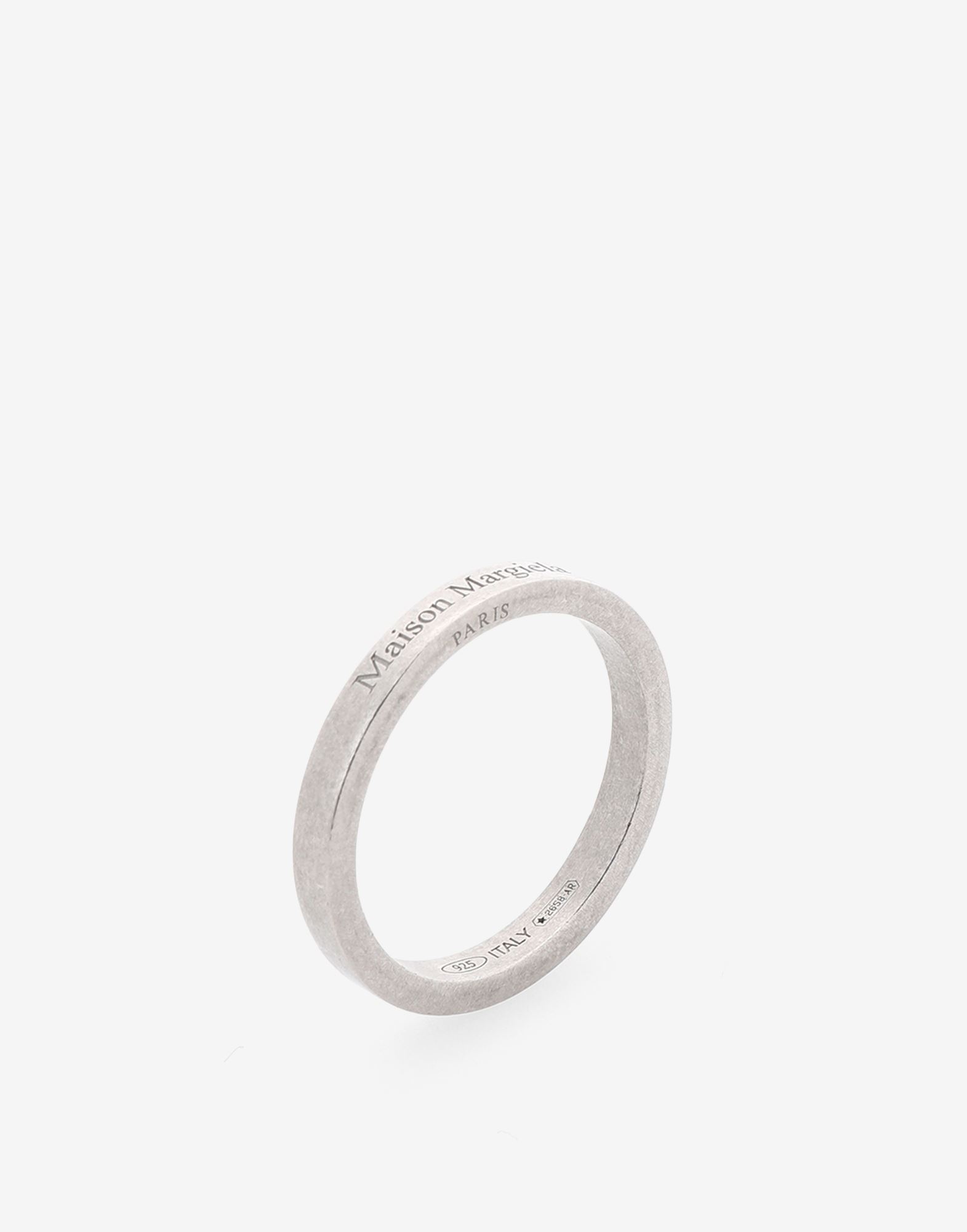 Logo engraved silver ring - 3