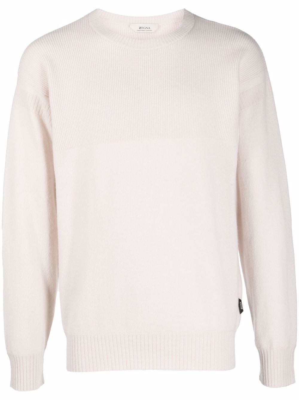 ribbed-knit crewneck sweater - 1