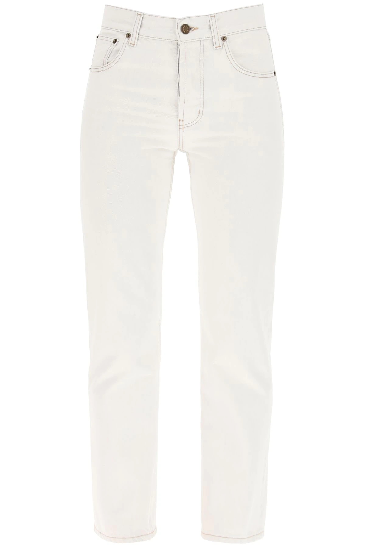 OFF-WHITE GRAY DENIM JEANS - 1