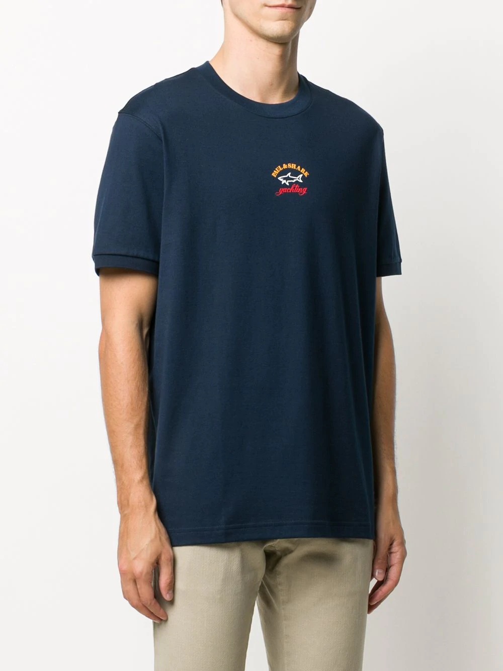 crew neck logo print T-shirt - 3