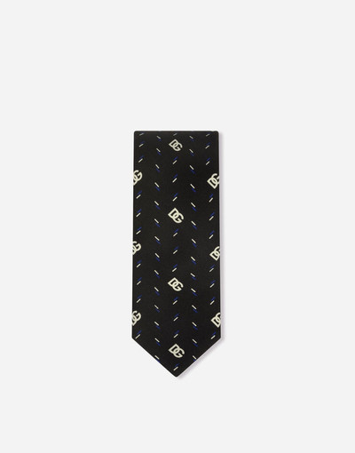 Dolce & Gabbana 6-cm silk blade tie with DG logo print outlook