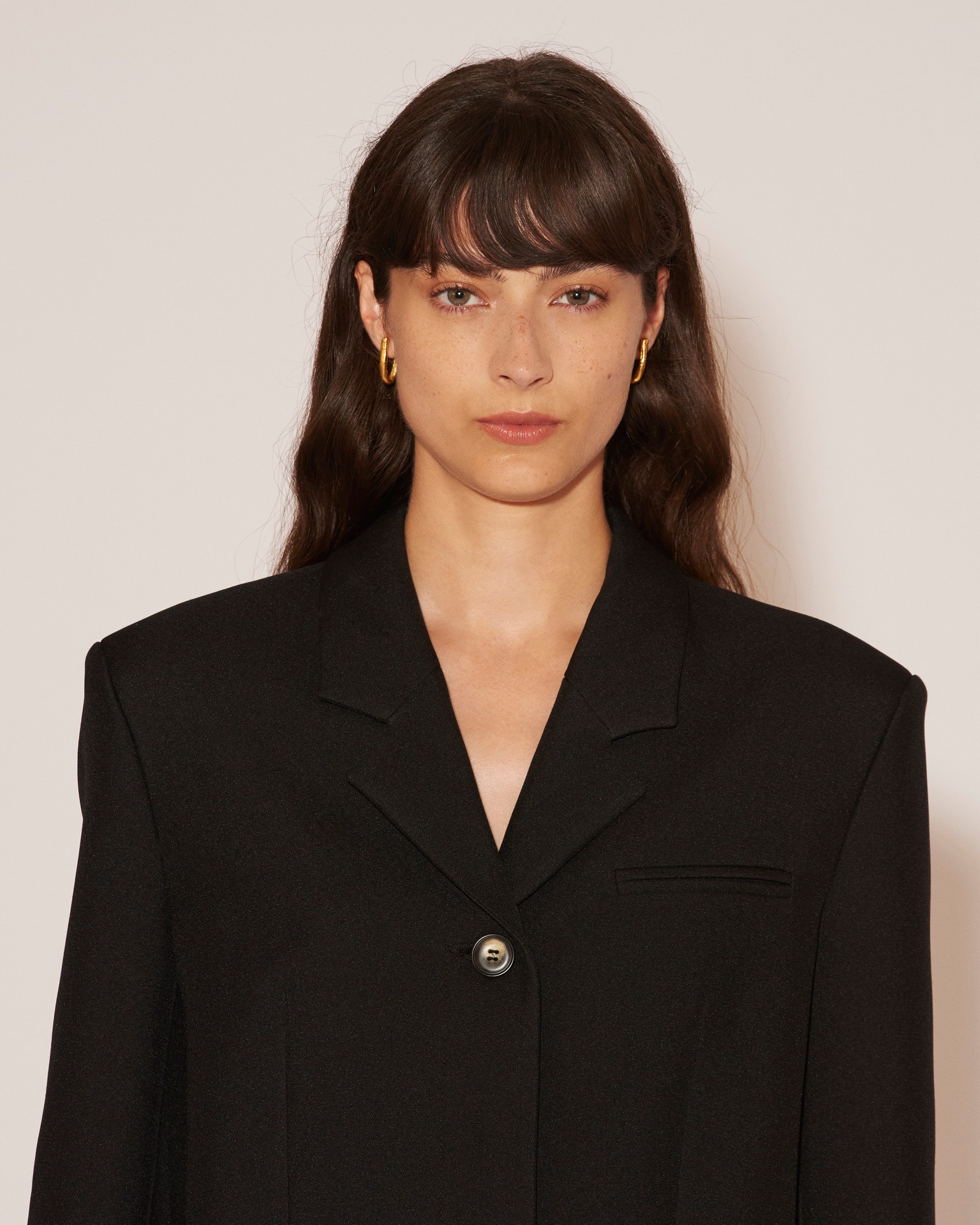 JACORY - Double suiting single breasted playsuit - Black - 6