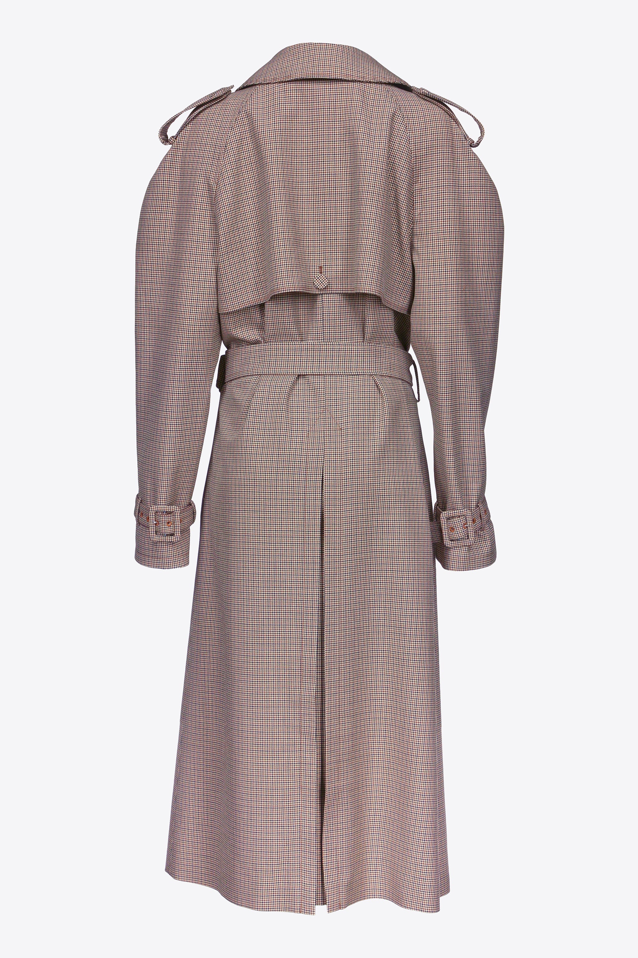DISTRESSED CRYSTAL TRENCH COAT - 2